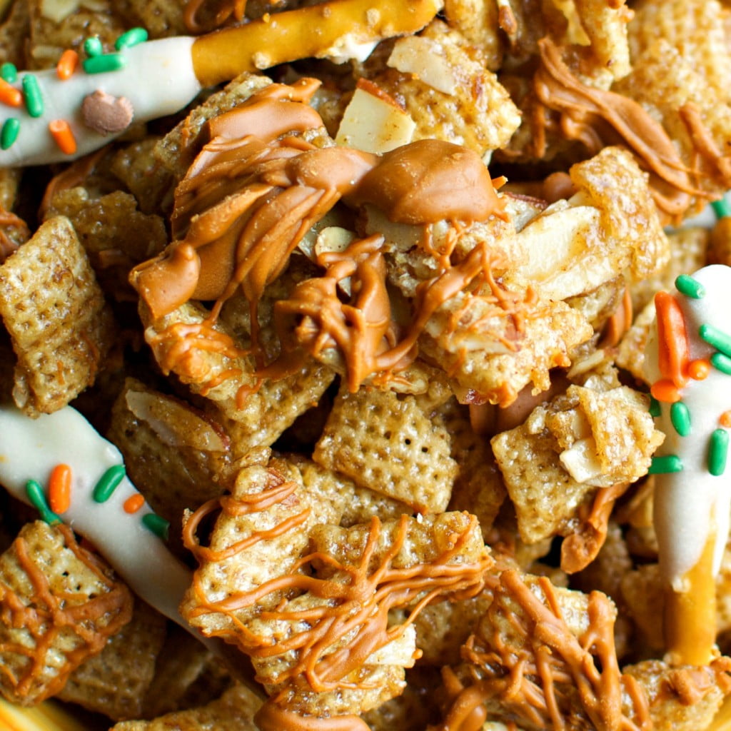 caramel chocolate chex mix