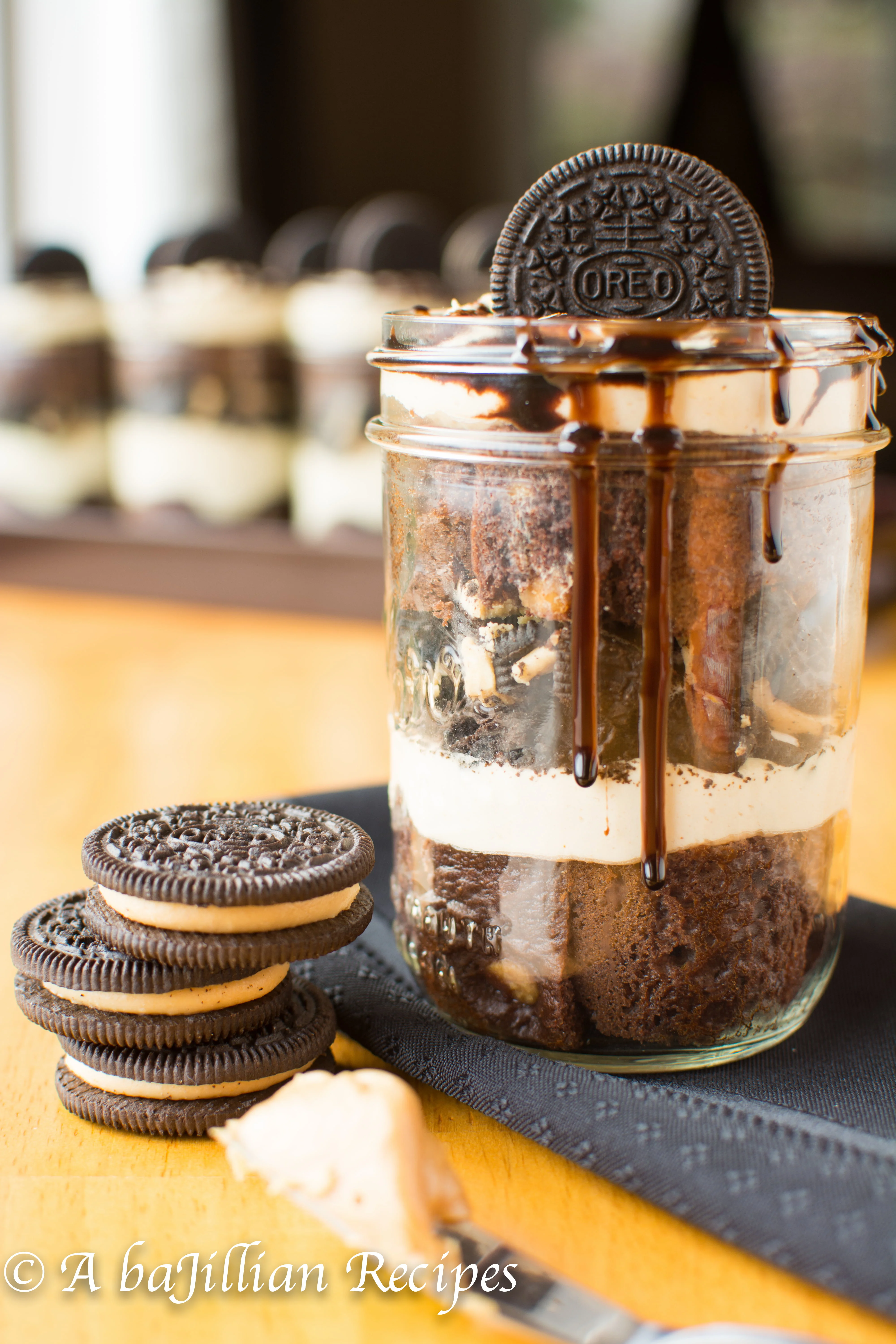 Mini Peanut Butter Oreo Trifles | A baJillian Recipes