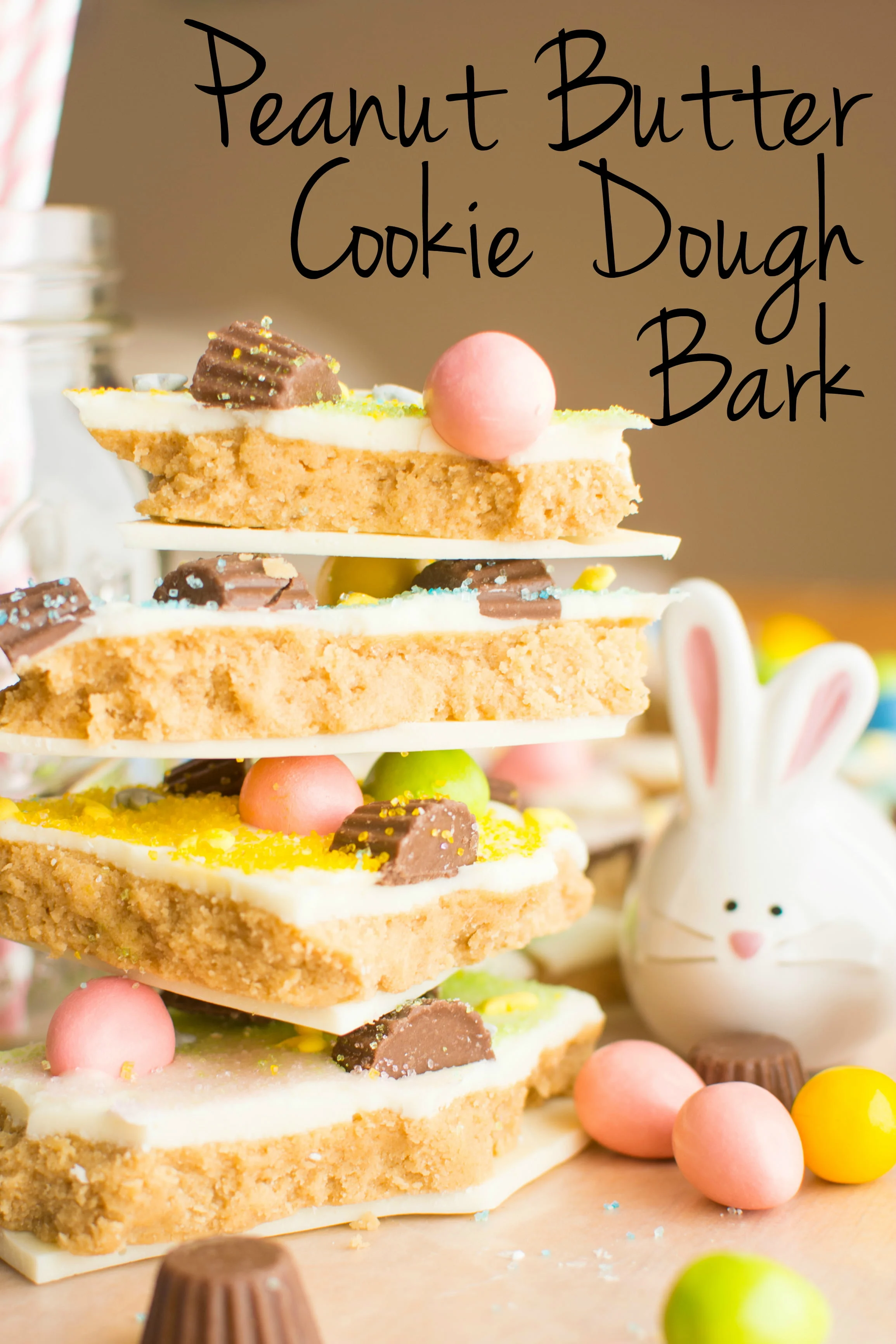 Peanut Butter Cookie Dough Bark | A baJillian Recipes