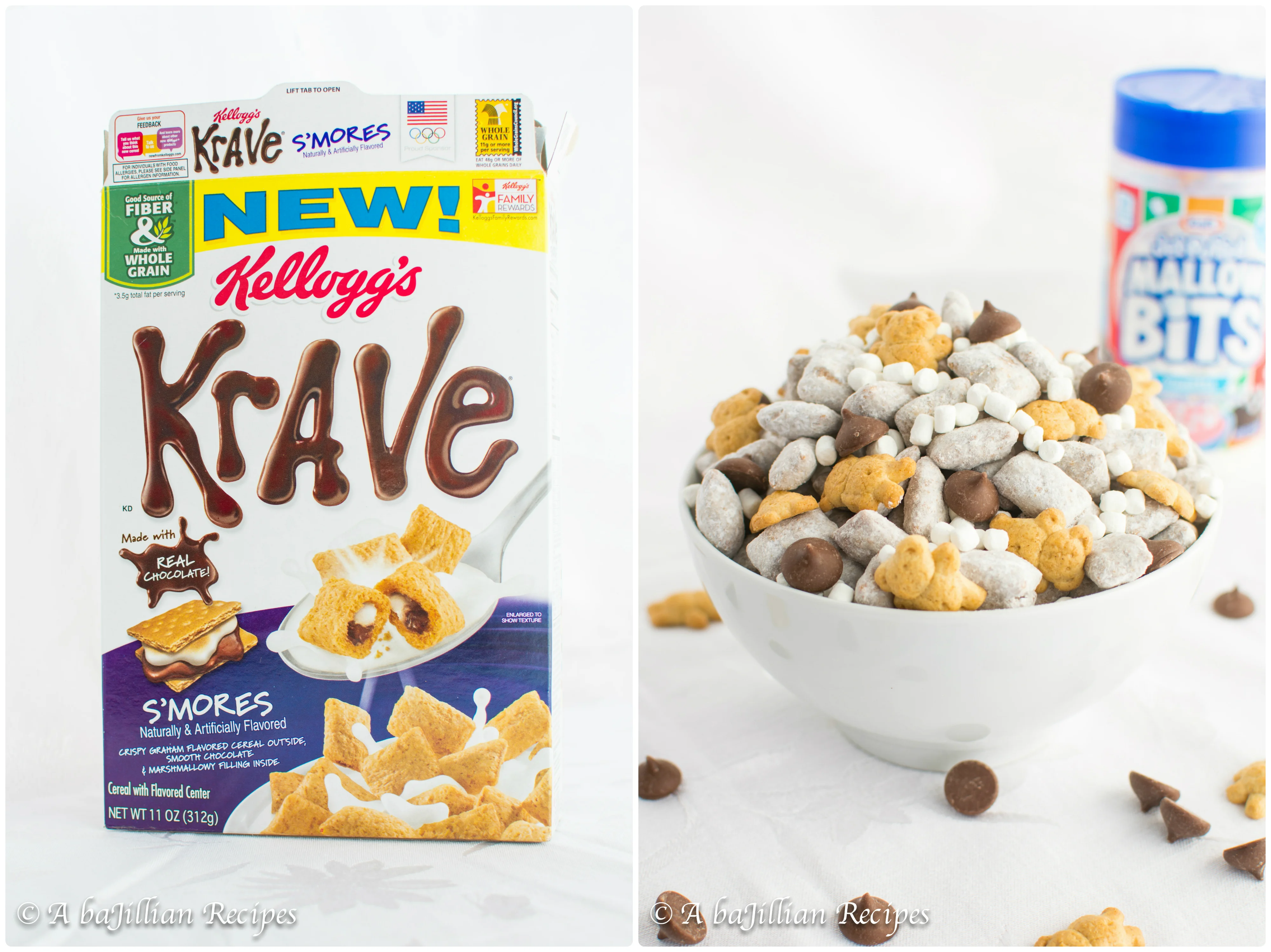 Krave S'more Puppy Chow | A baJillian Recipes