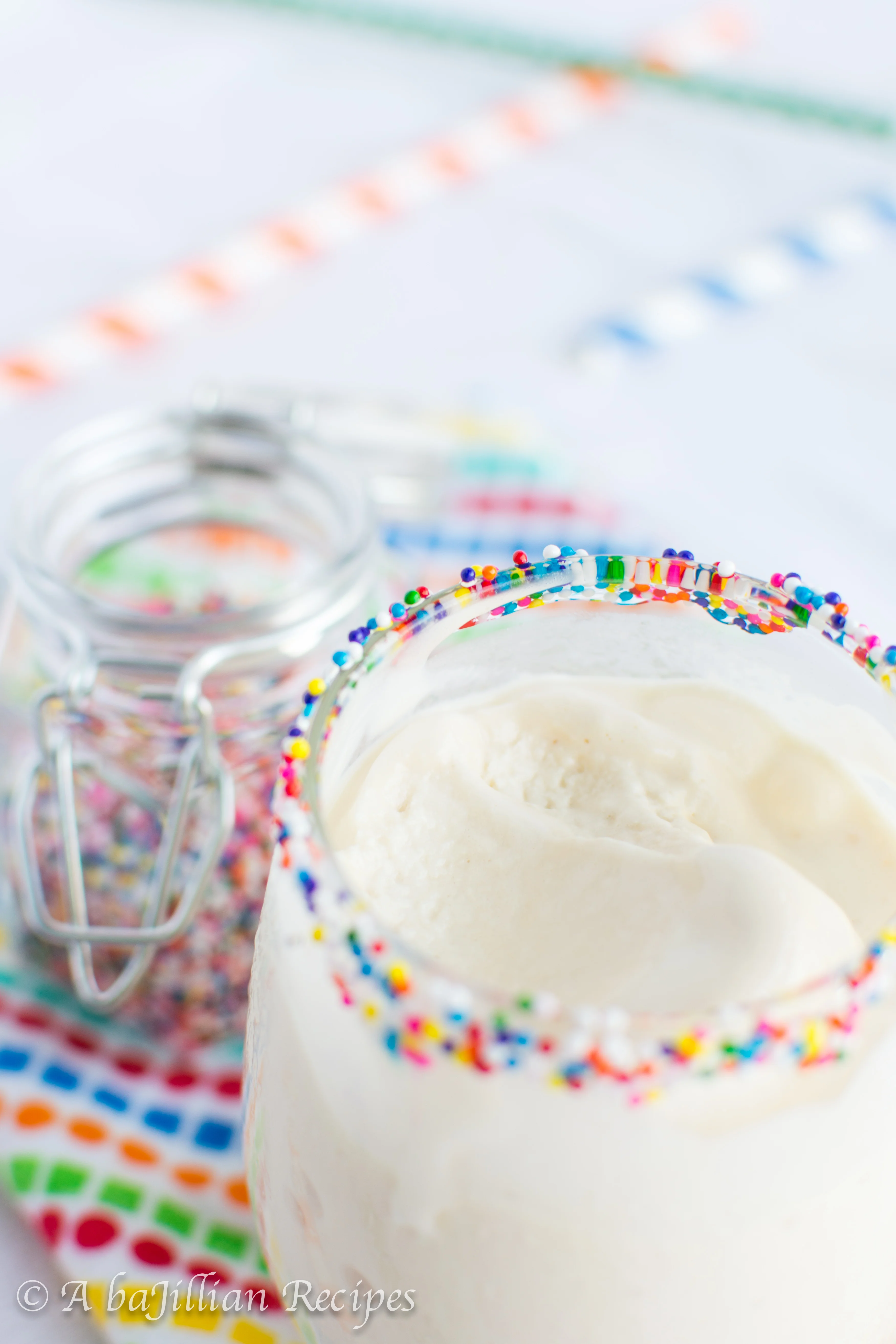 Cake Batter Frosty | A baJillian Recipes