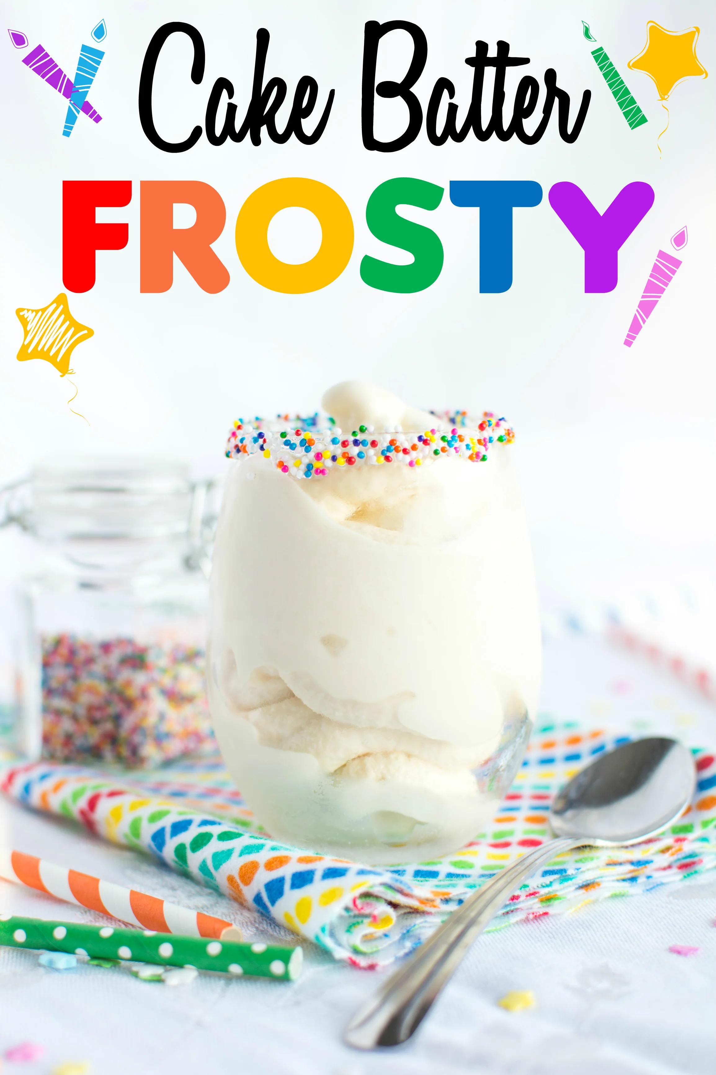 Cake Batter Frosty | A baJillian Recipes