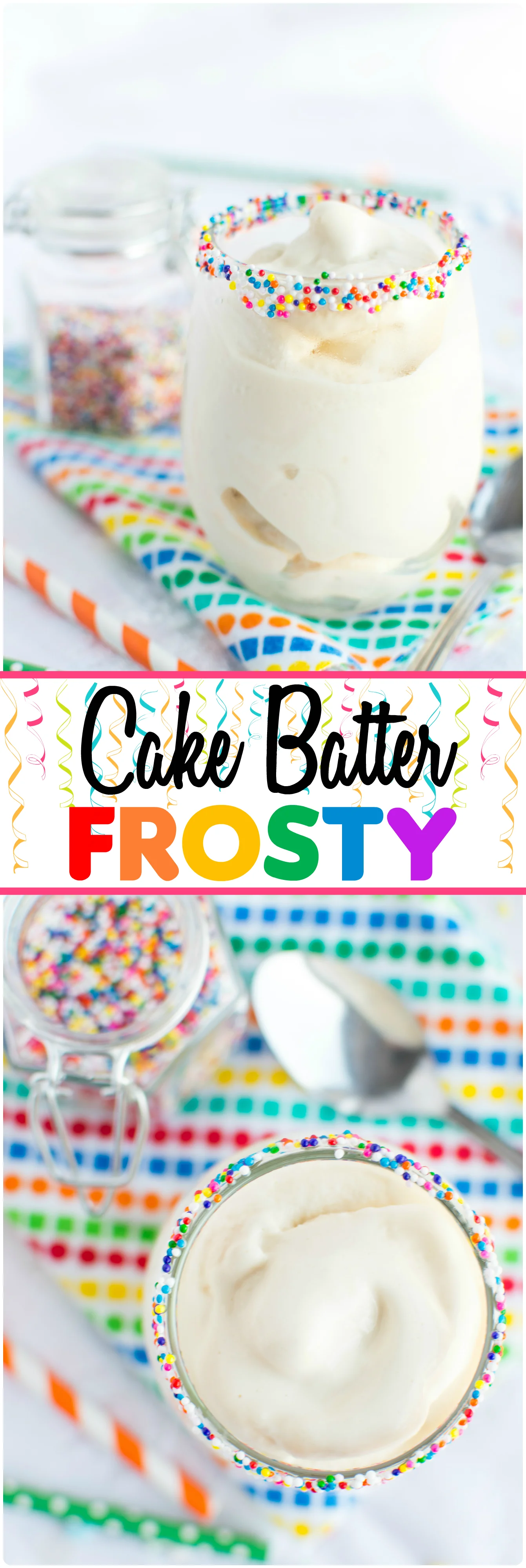 Cake Batter Frosty | A baJillian Recipes