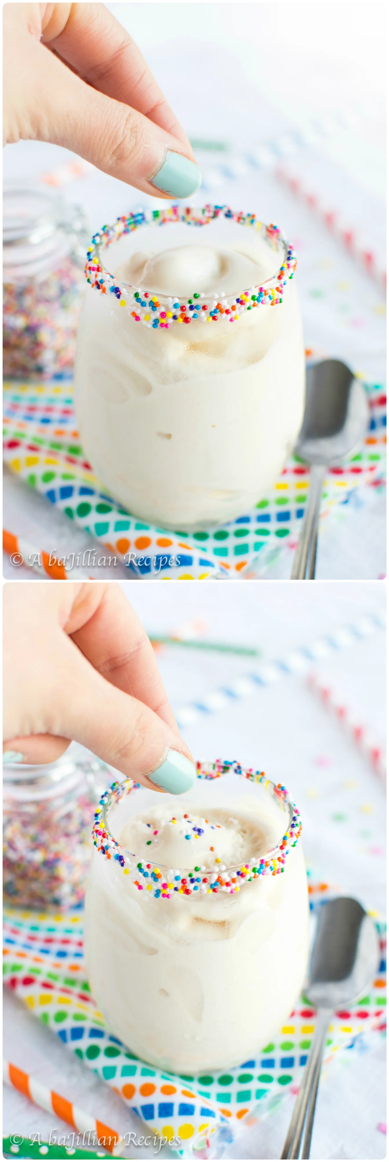 Cake Batter Frosty | A baJillian Recipes