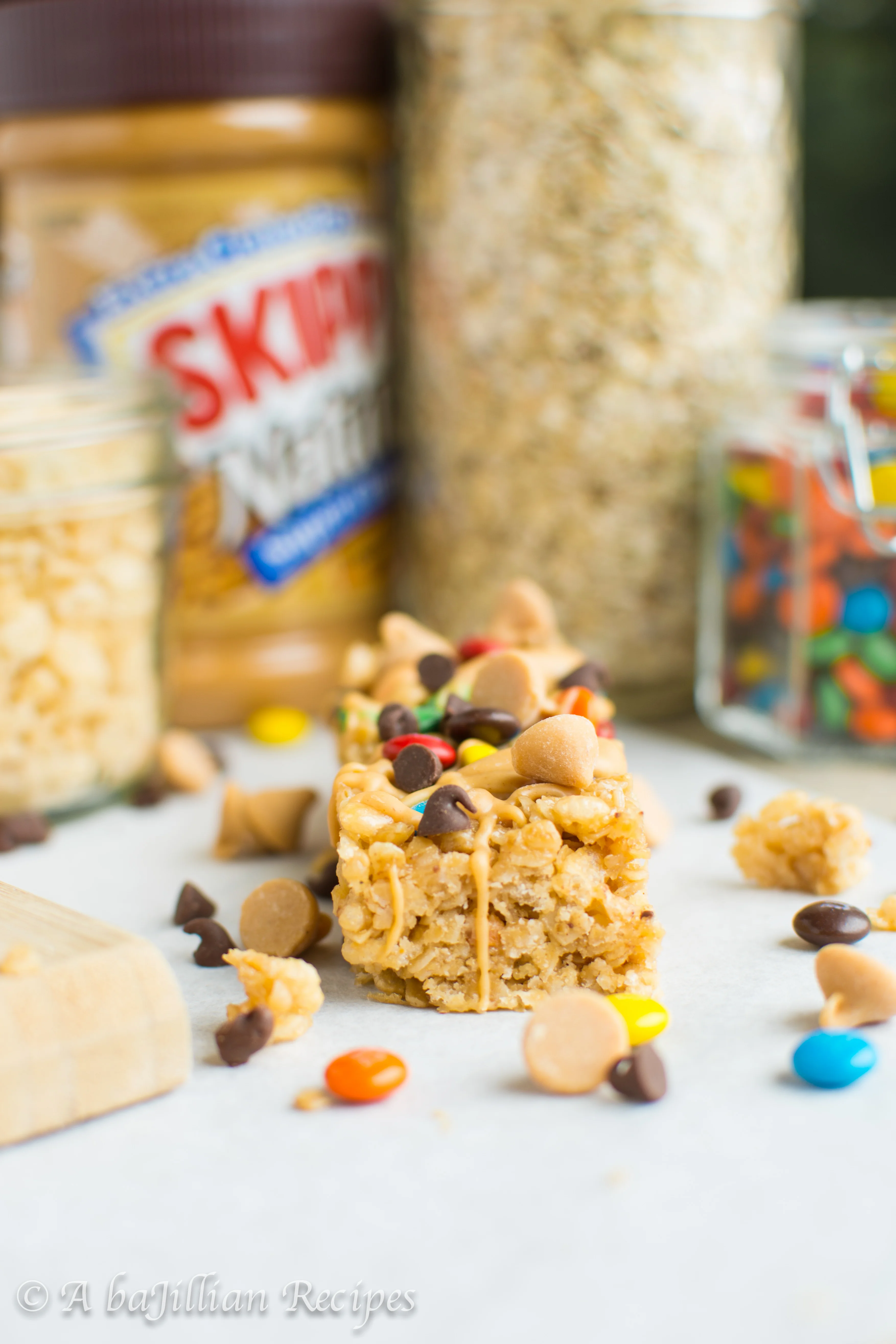 Monster Cookie Granola Bars | A baJillian Recipes