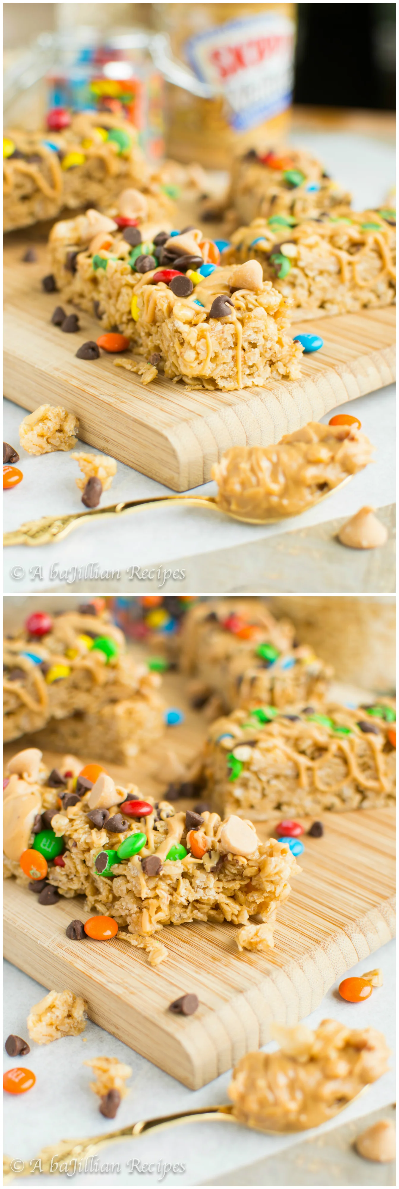 Monster Cookie Granola Bars | A baJillian Recipes