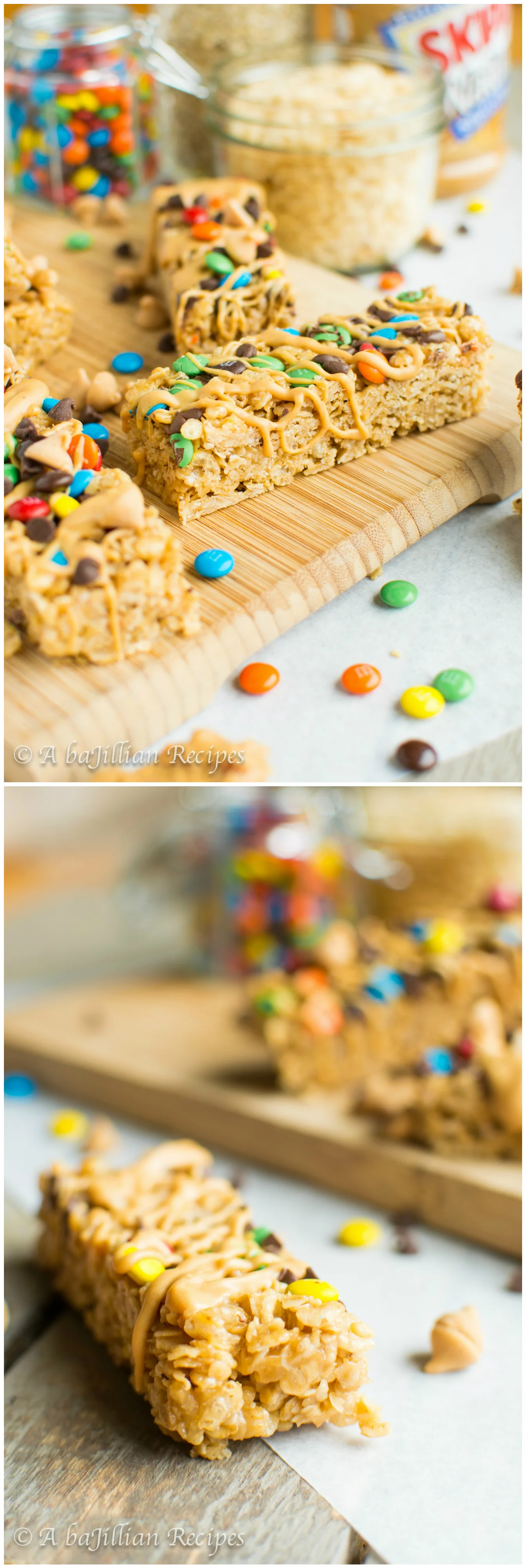 Monster Cookie Granola Bars | A baJillian Recipes