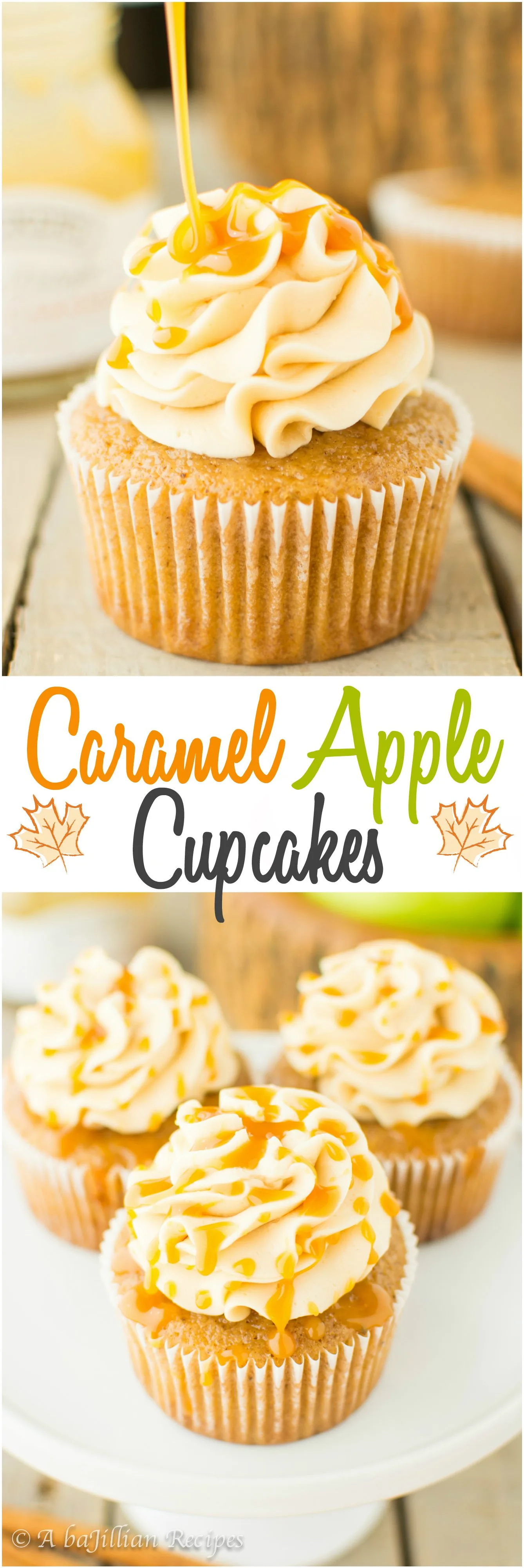 caramel-apple-cupcakes-abajillianrecipes-com