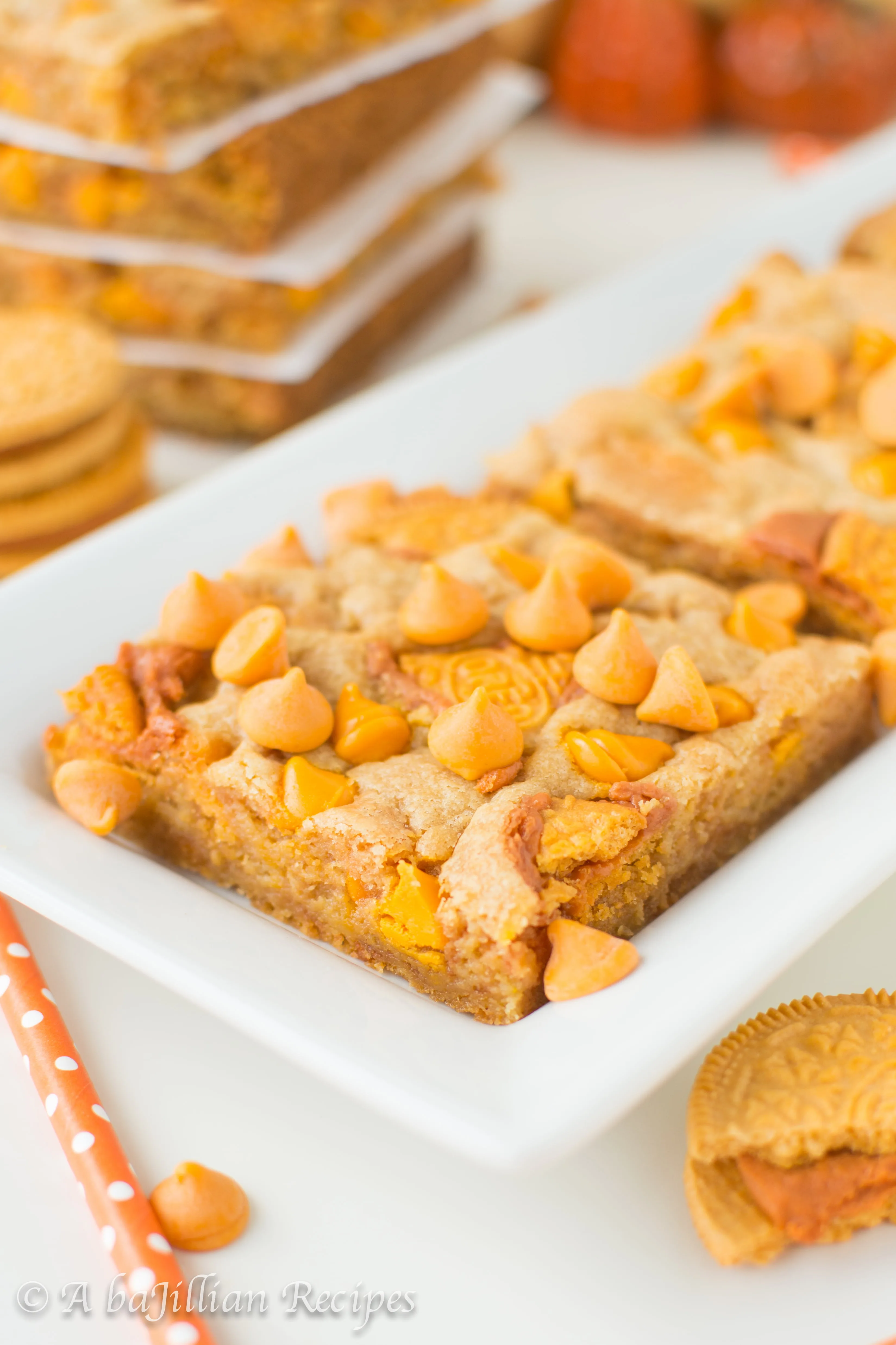 pumpkin-oreo-blondies-abajillianrecipes-com-17