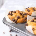 Massive, bakery-style muffins brimming with chocolate chips!