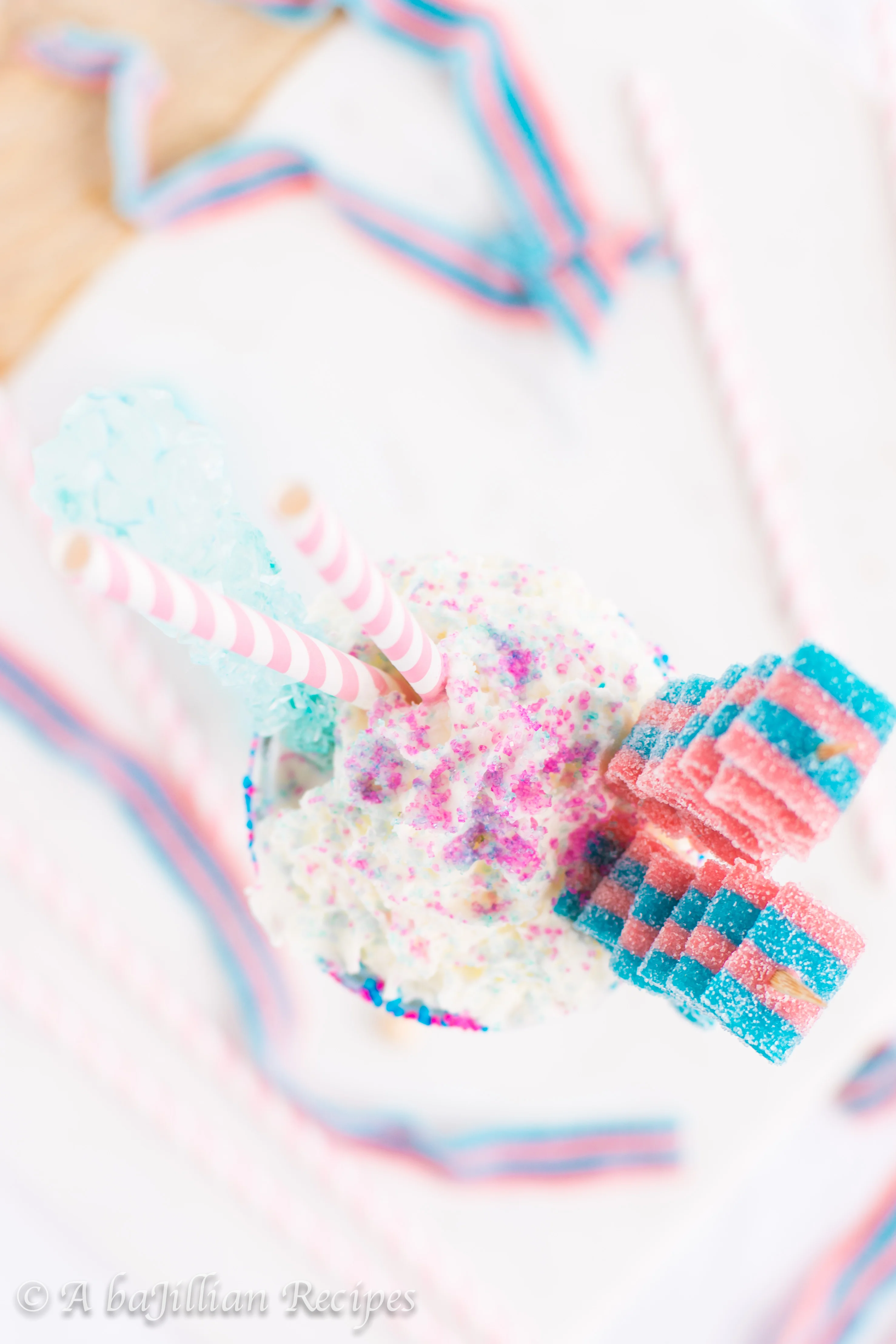 Cotton Candy Milkshake | A baJillian Recipes-9