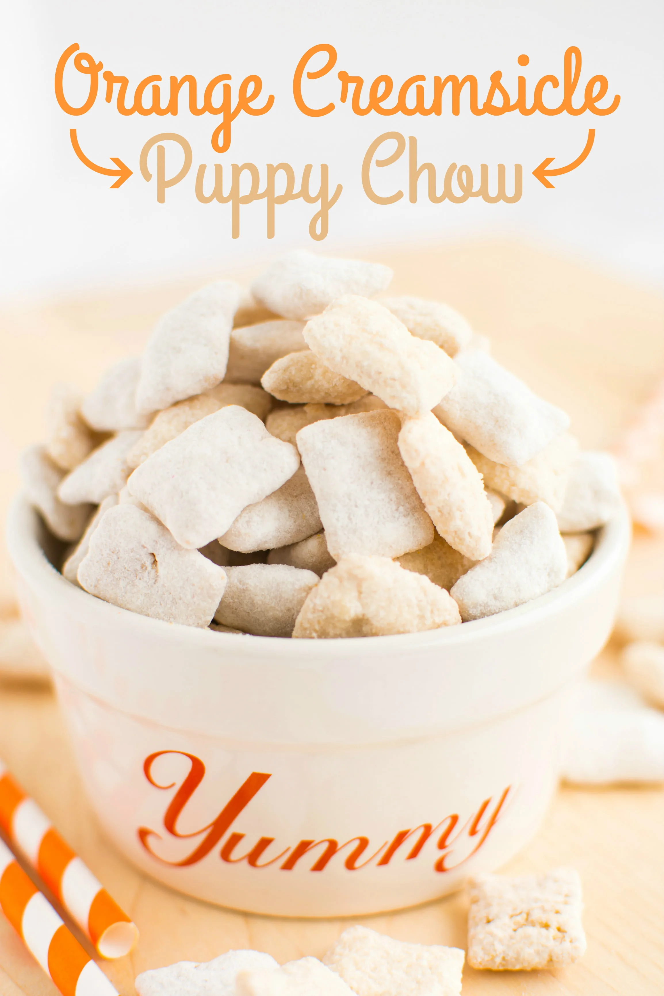 Orange Creamsicle Muddy Buddies | A baJillian Recipes-2(title2)