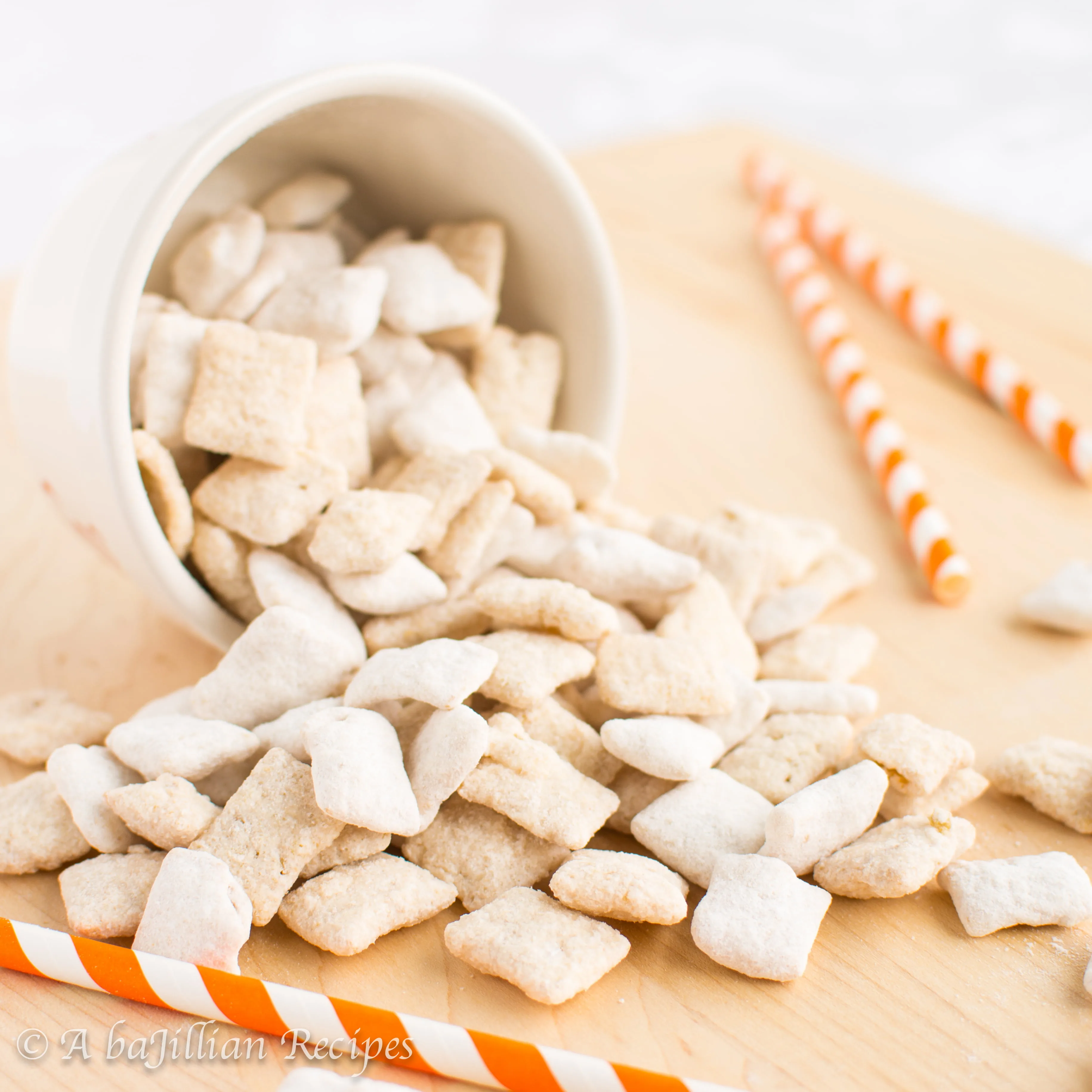 An orange creamsicle in puppy chow form!