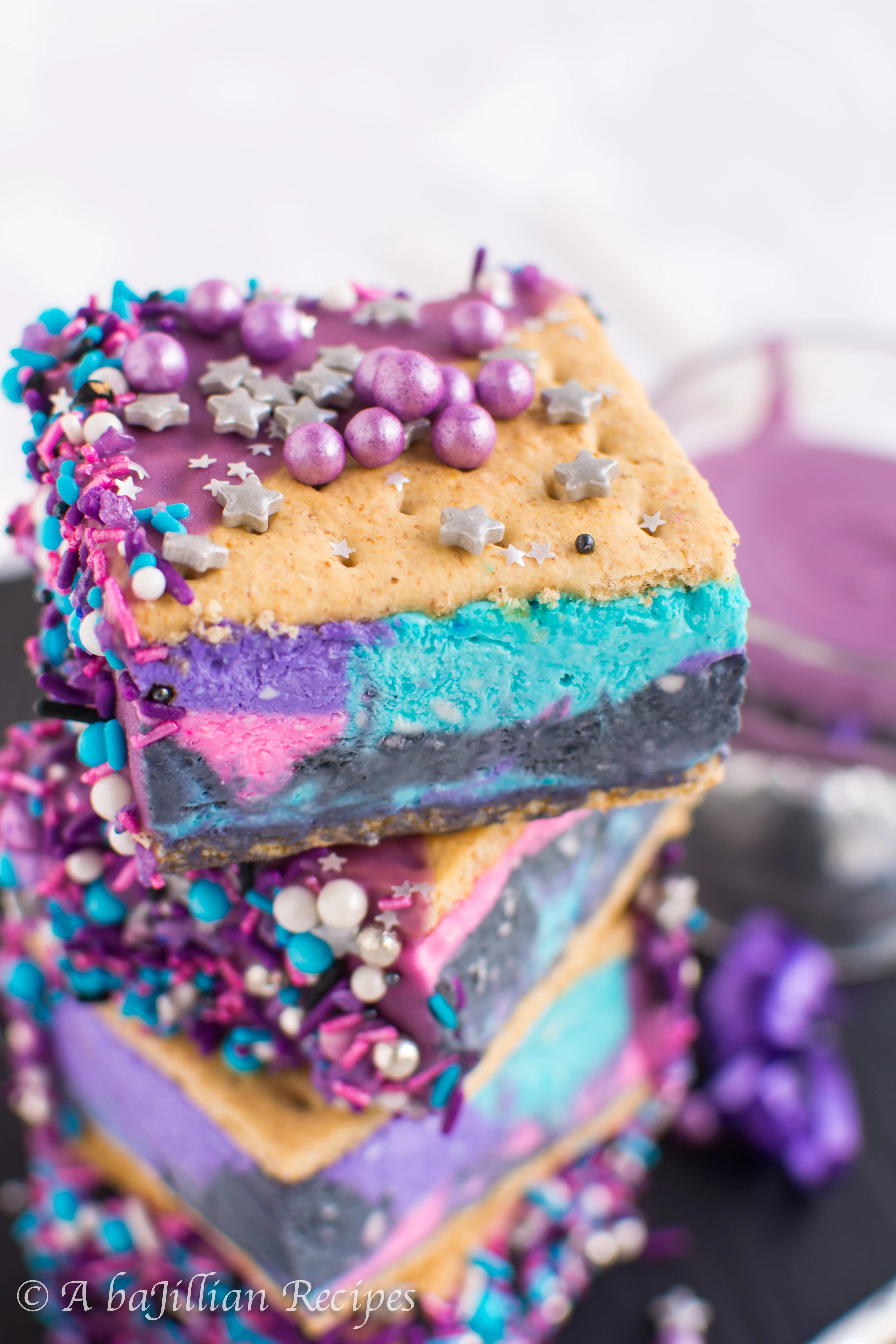 Galaxy Ice Cream Sandwiches | A baJillian Recipes-12