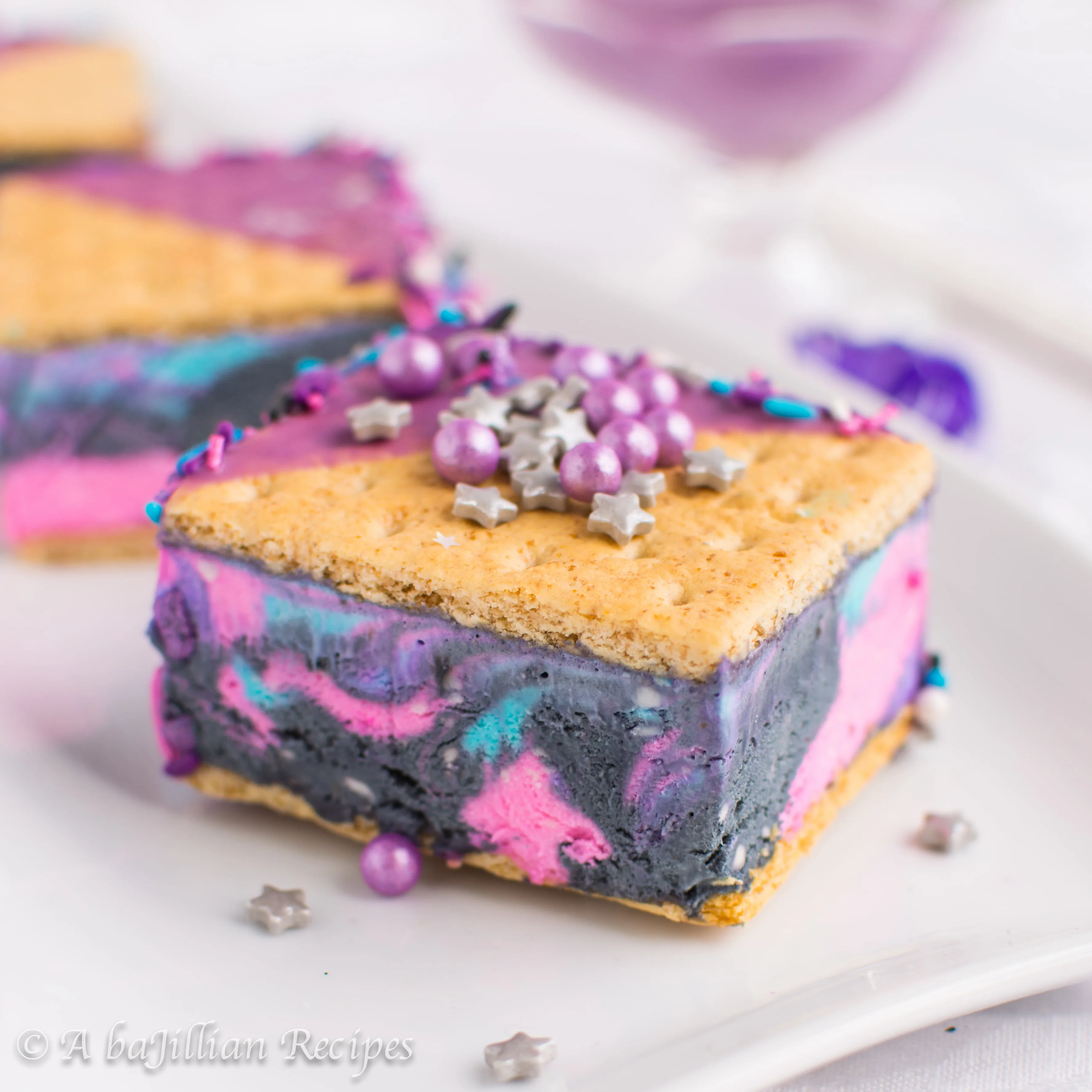 These Galaxy Ice Cream Sandwiches are out of this world!
