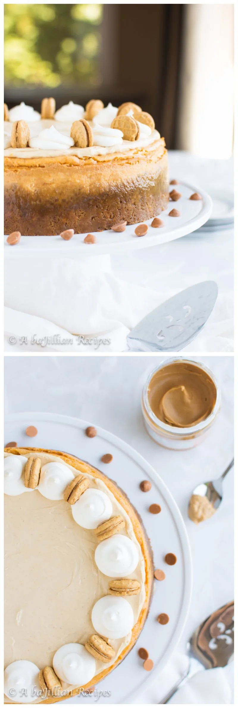 Peanut Butter Butterscotch Cheesecake | A baJillian Recipes1