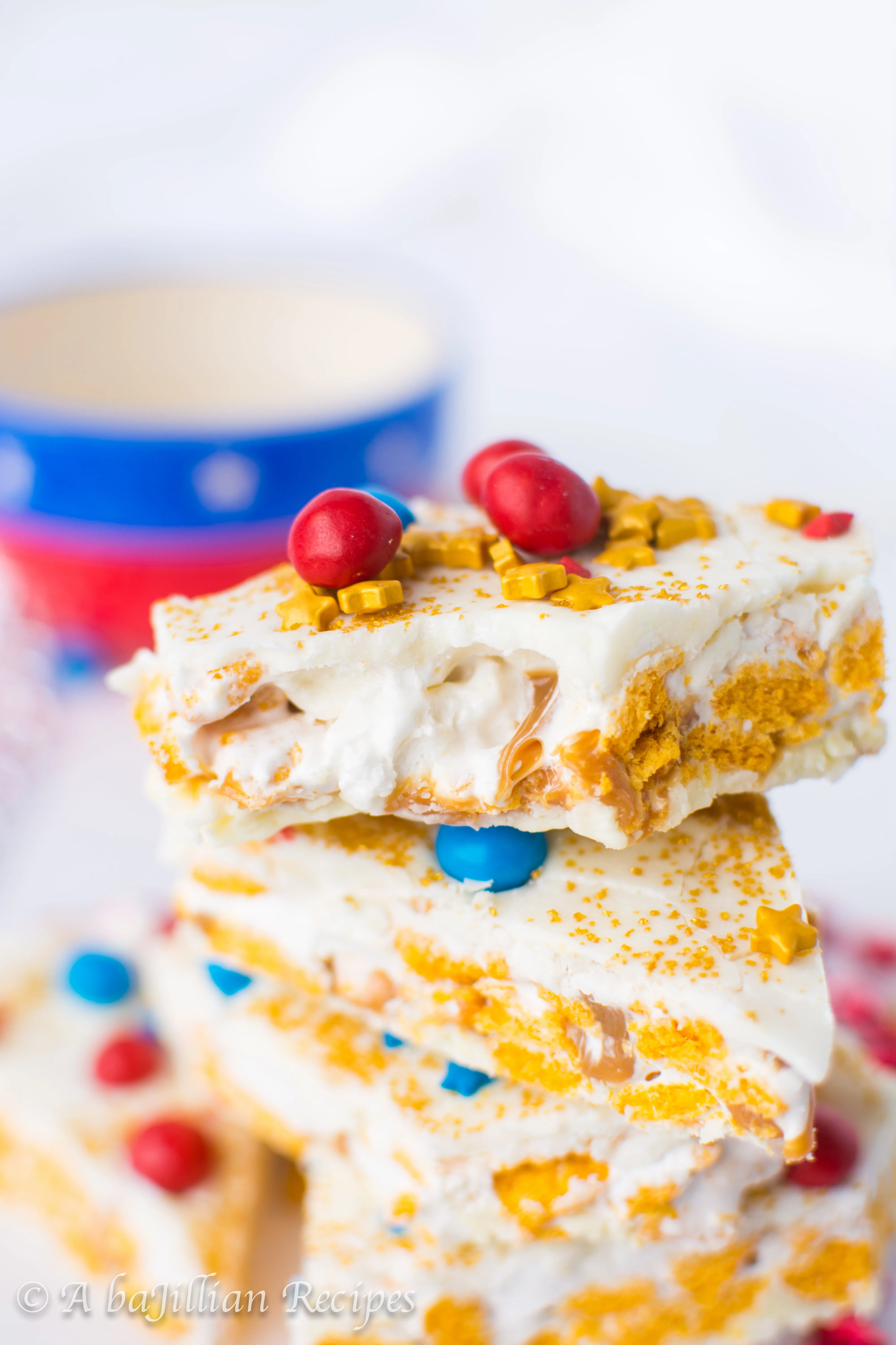 Wonder Woman Caramel Crunch Bark | A baJillian Recipes-22