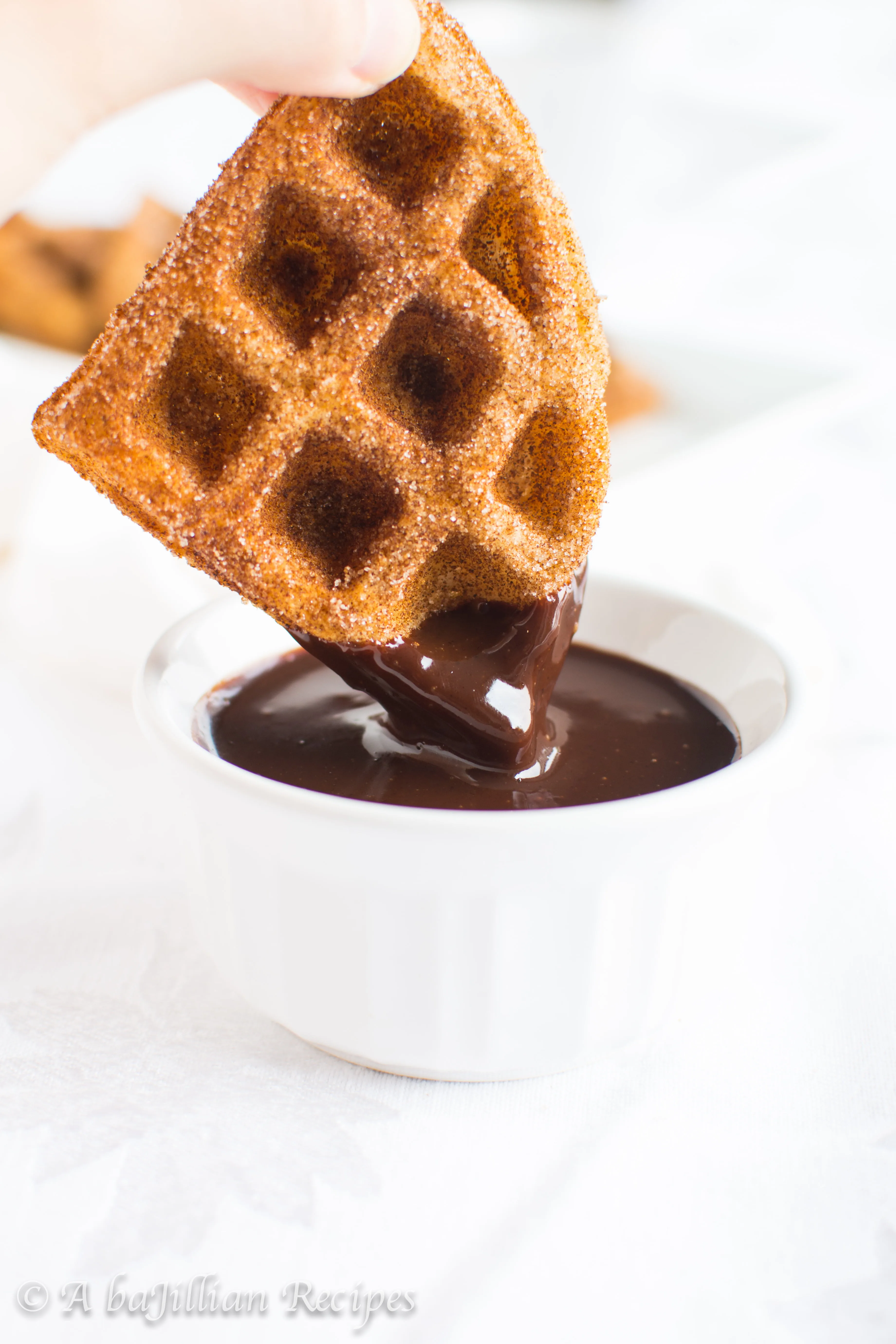 Churro Waffles - A baJillian Recipes-25