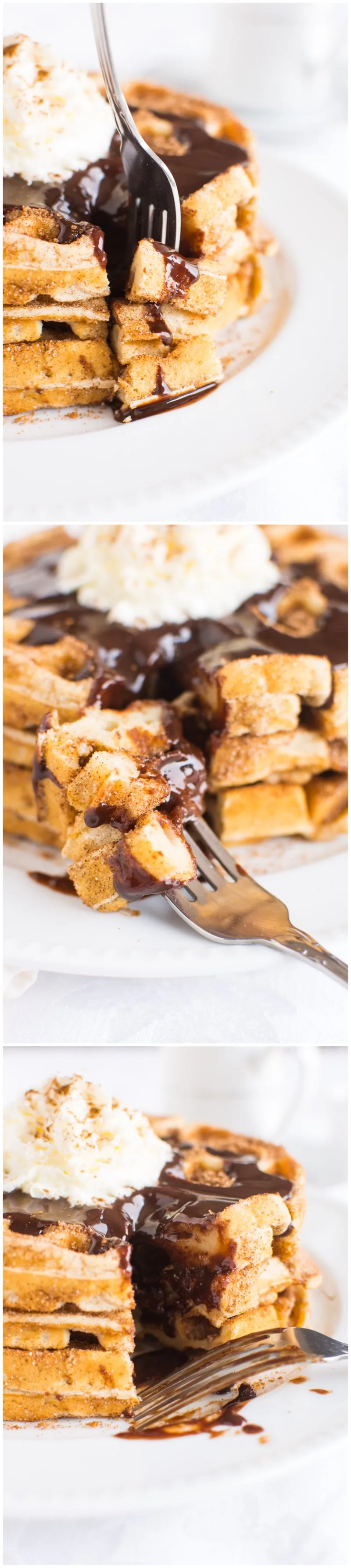 Churro Waffles - A baJillian Recipes4