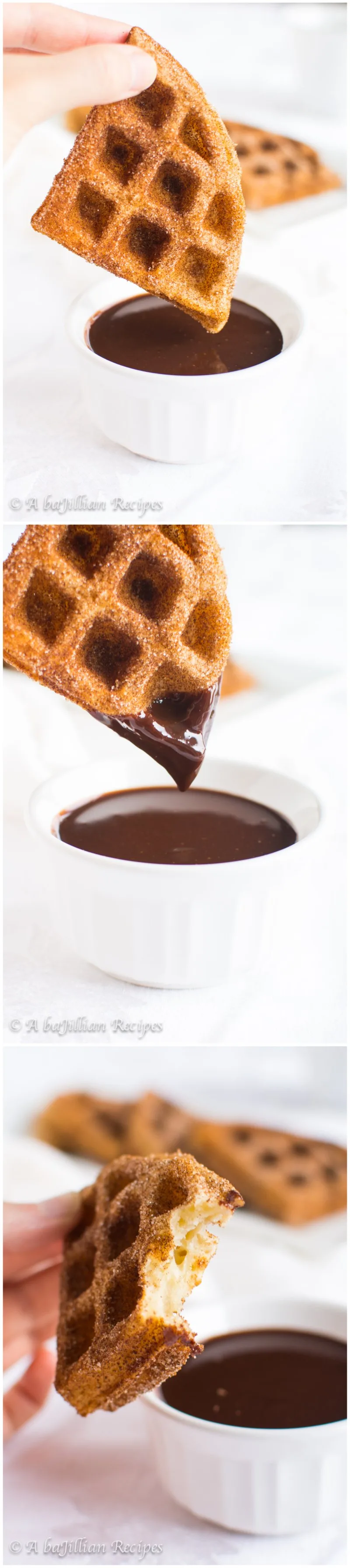 Churro Waffles - A baJillian Recipes5