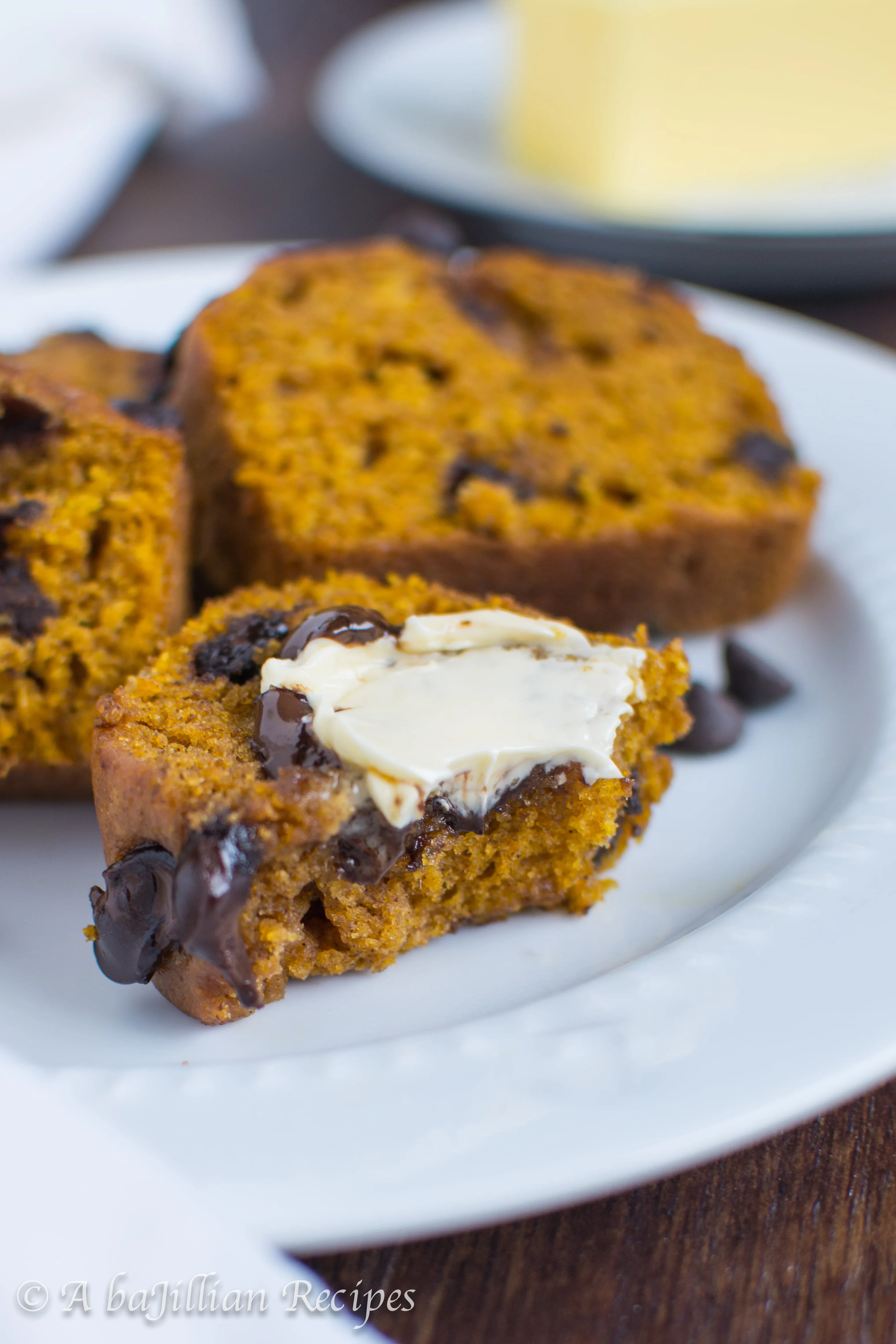 Pumpkin Chocolate Chip Bread - A baJillian Recipes-16