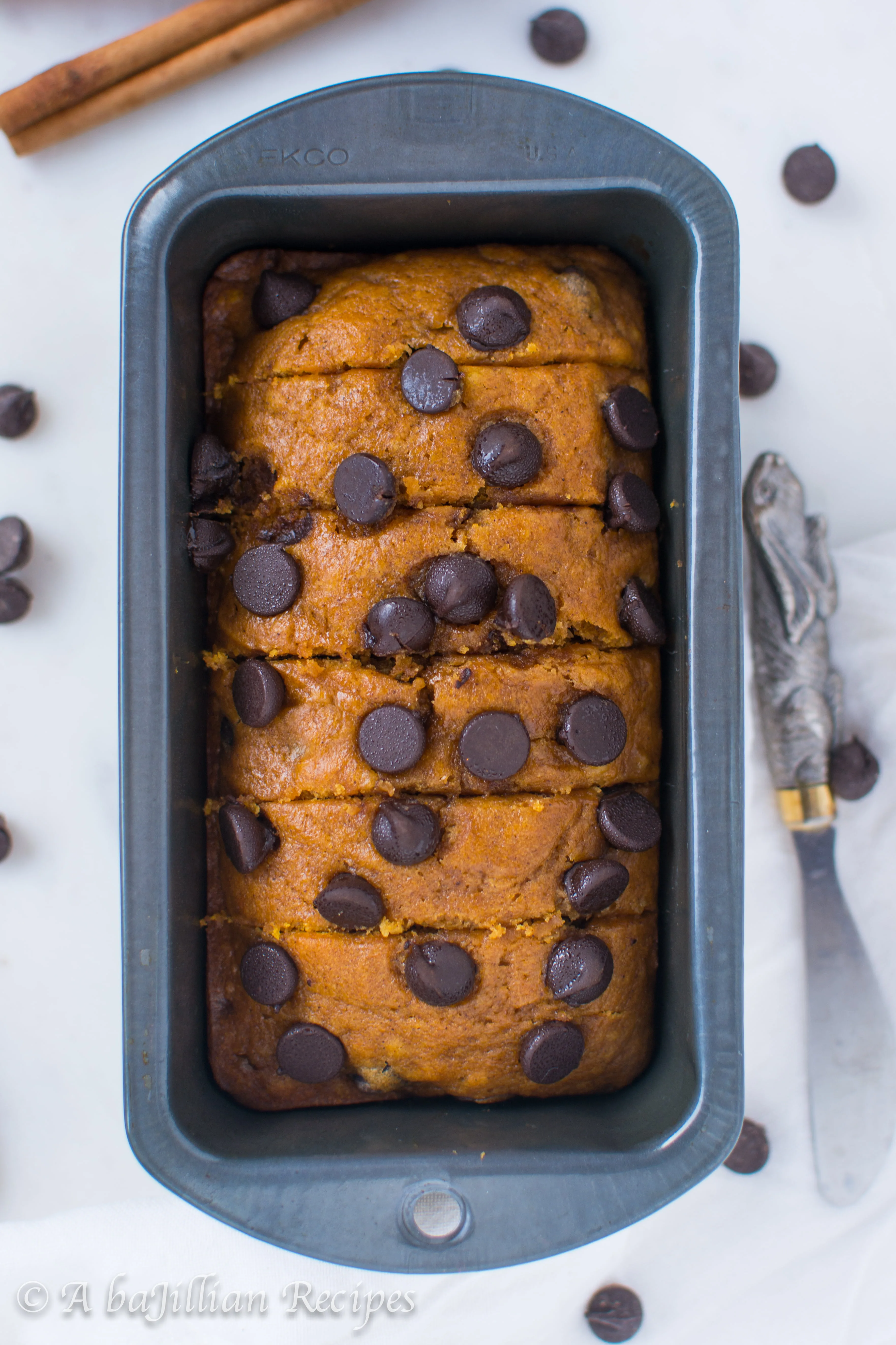 Pumpkin Chocolate Chip Bread - A baJillian Recipes-3