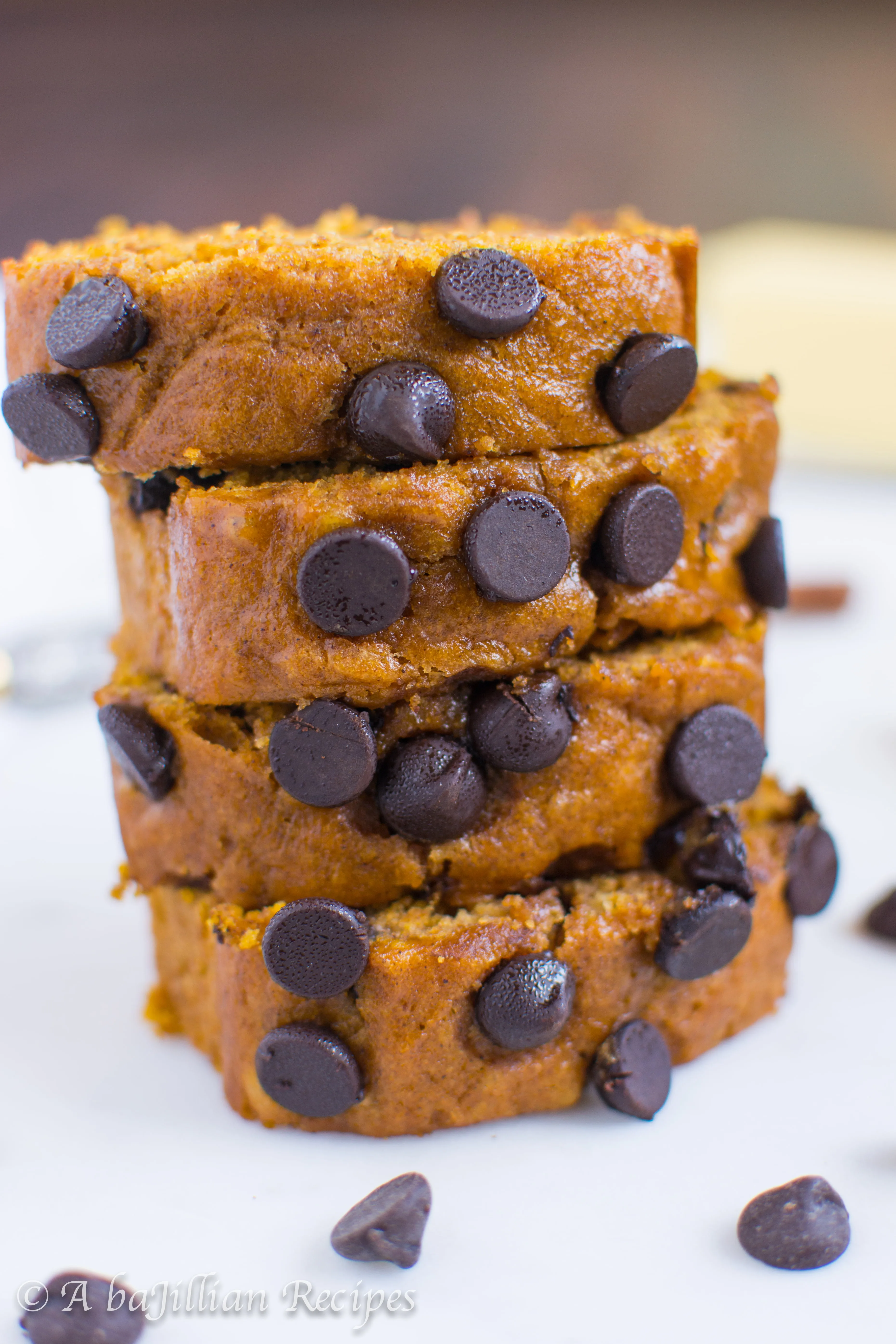 Pumpkin Chocolate Chip Bread - A baJillian Recipes-4