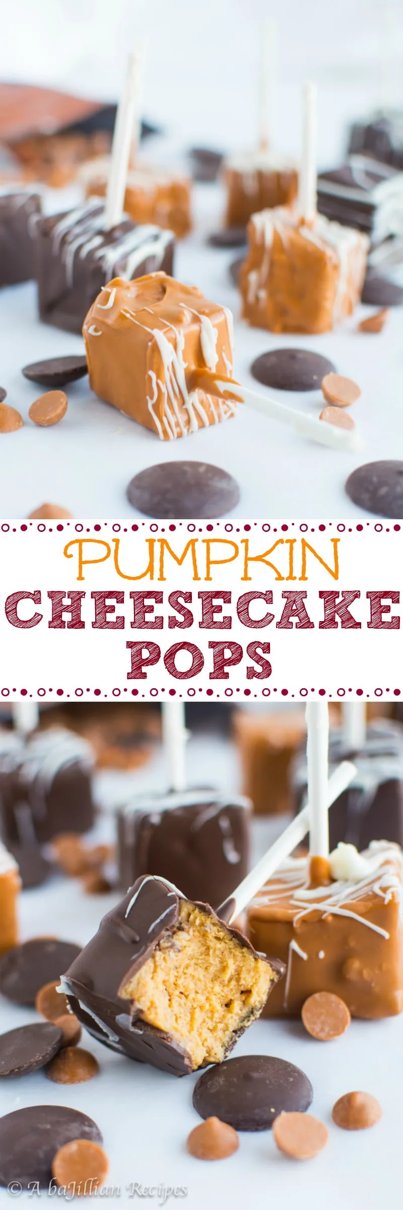 Pumpkin Cheesecake Pops (collage)