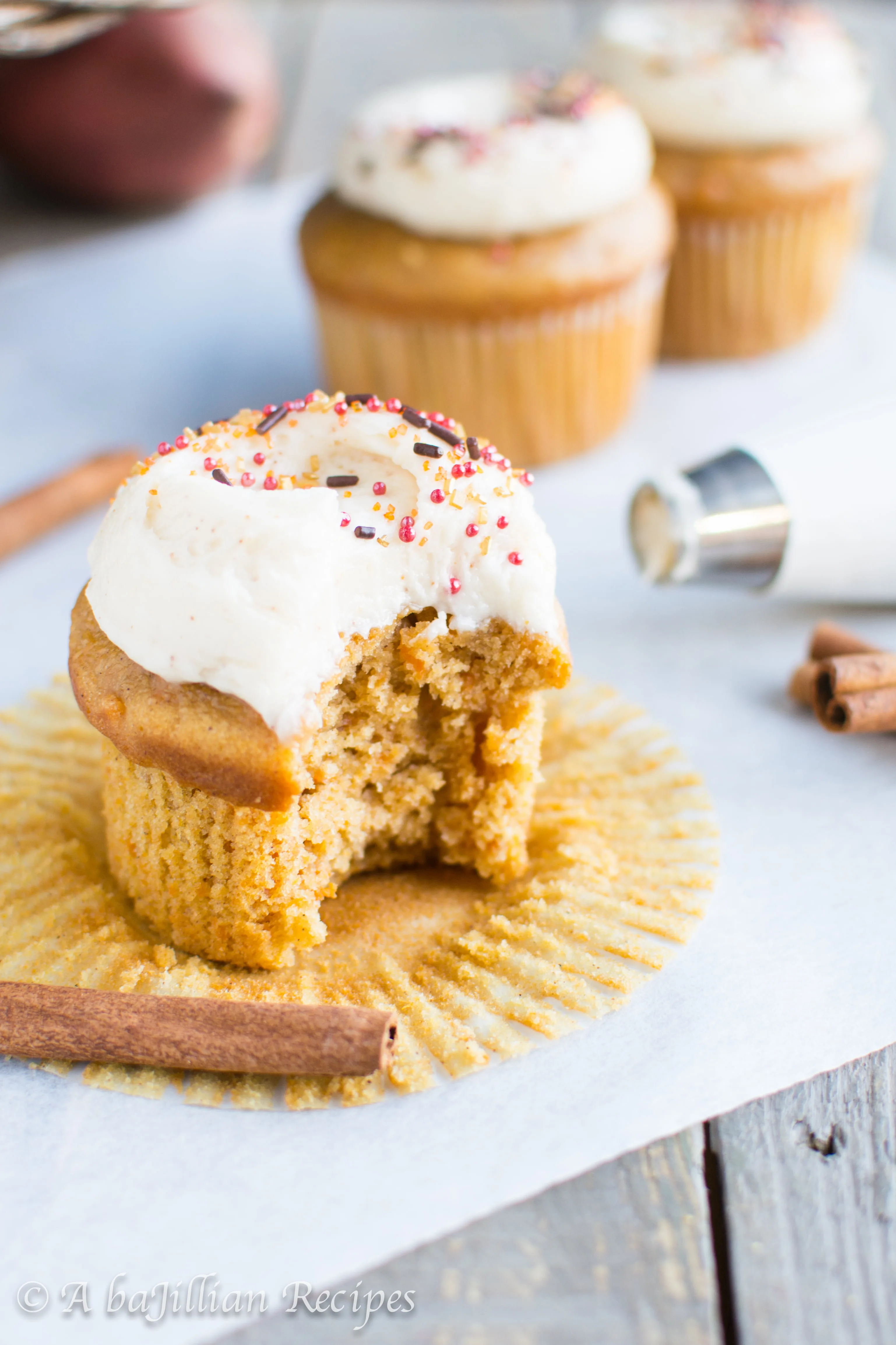 Sweet Potato Cupcakes - A baJillian Recipes-16