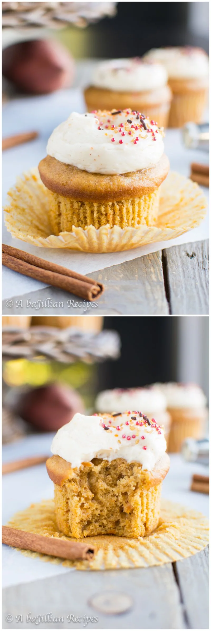 Sweet Potato Cupcakes - A baJillian Recipes