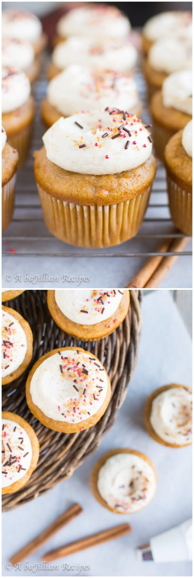 Sweet Potato Cupcakes - A baJillian Recipes1