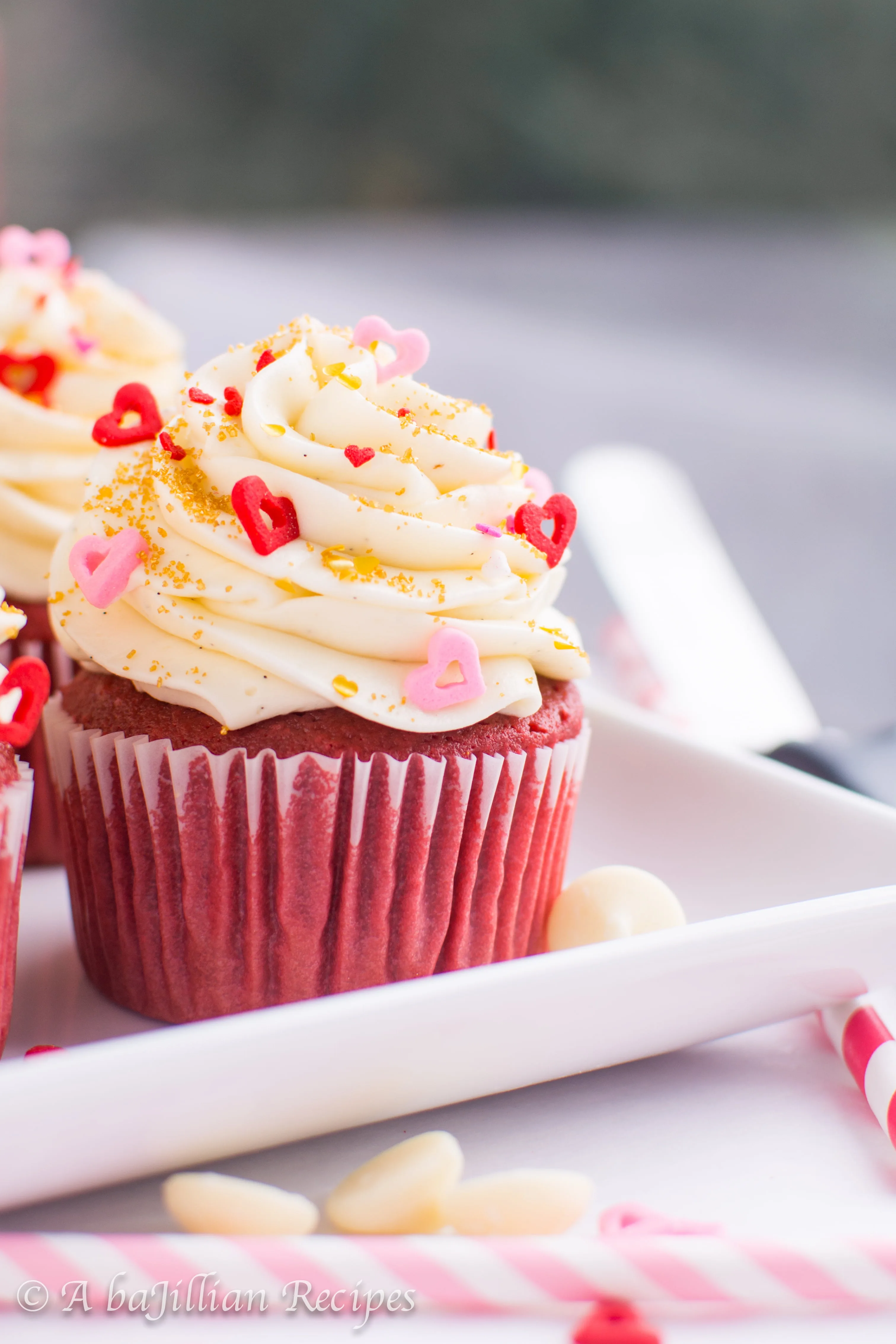 Red Velvet Cupcakes | A baJillian Recipes-5