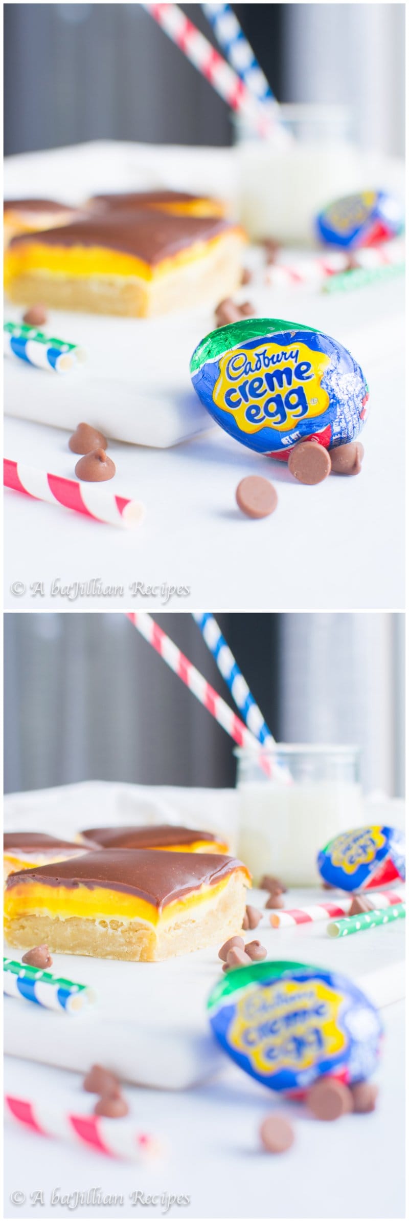 Cadbury Creme Egg Cookie Bars | A baJillian Recipes1