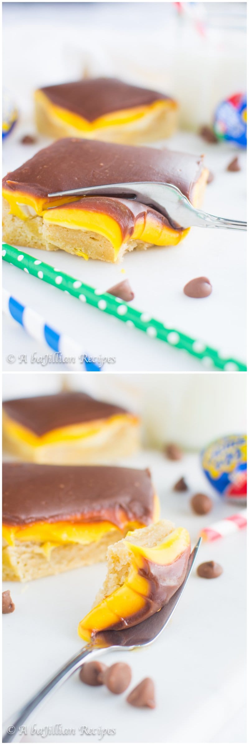 Cadbury Creme Egg Cookie Bars | A baJillian Recipes2