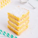 Revamping the classic lemon bar with a browned butter shortbread crust!