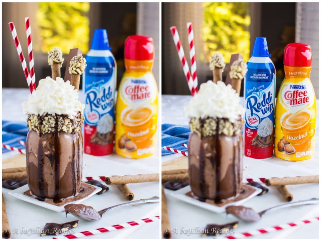 Chocolate Hazelnut Milkshake - A baJillian Recipes