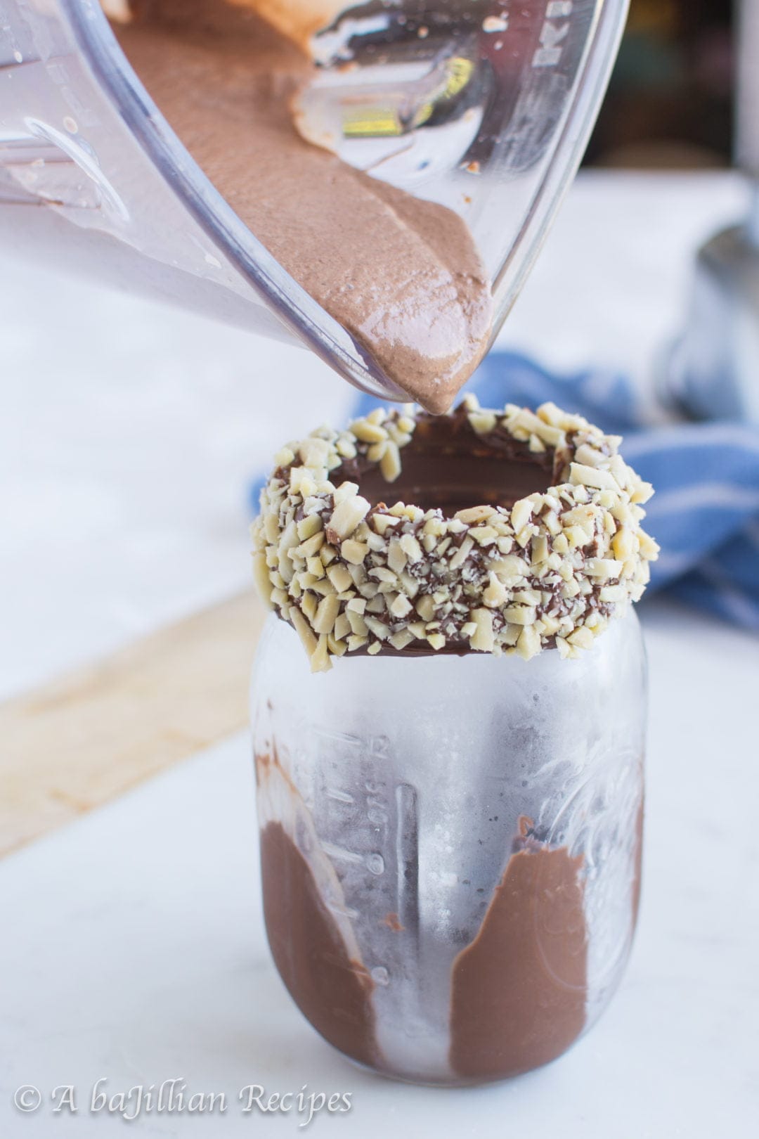 Chocolate Hazelnut Milkshake - A baJillian Recipes