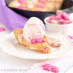 A warm and deliciously doughy base of sugar cookie, brimming with everyone’s favorite Circus Animal Cookies and pockets of vanilla buttercream frosting!