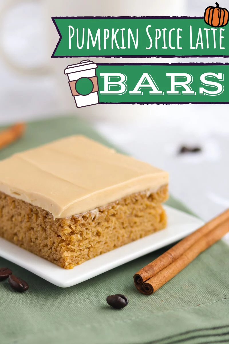 Soft and supremely moist pumpkin cake bars topped with a delicious latte cream cheese frosting!