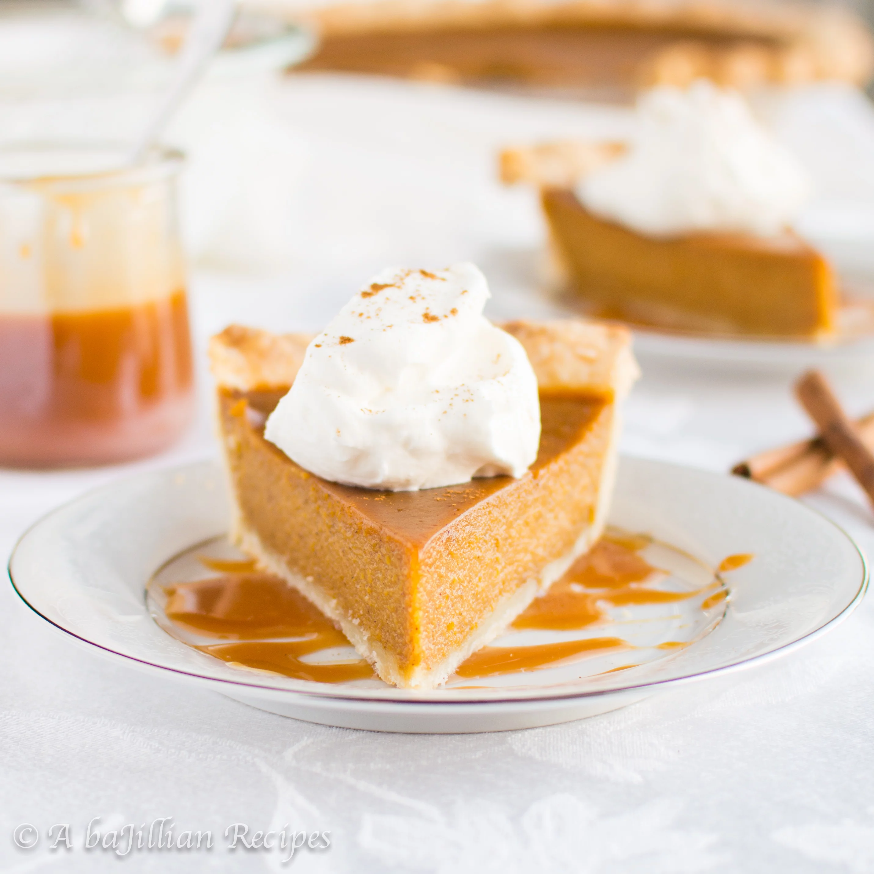 This Salted Carmel Pumpkin Pie takes your traditional pumpkin pie and infuses it with the liquid gold richness of salted caramel!