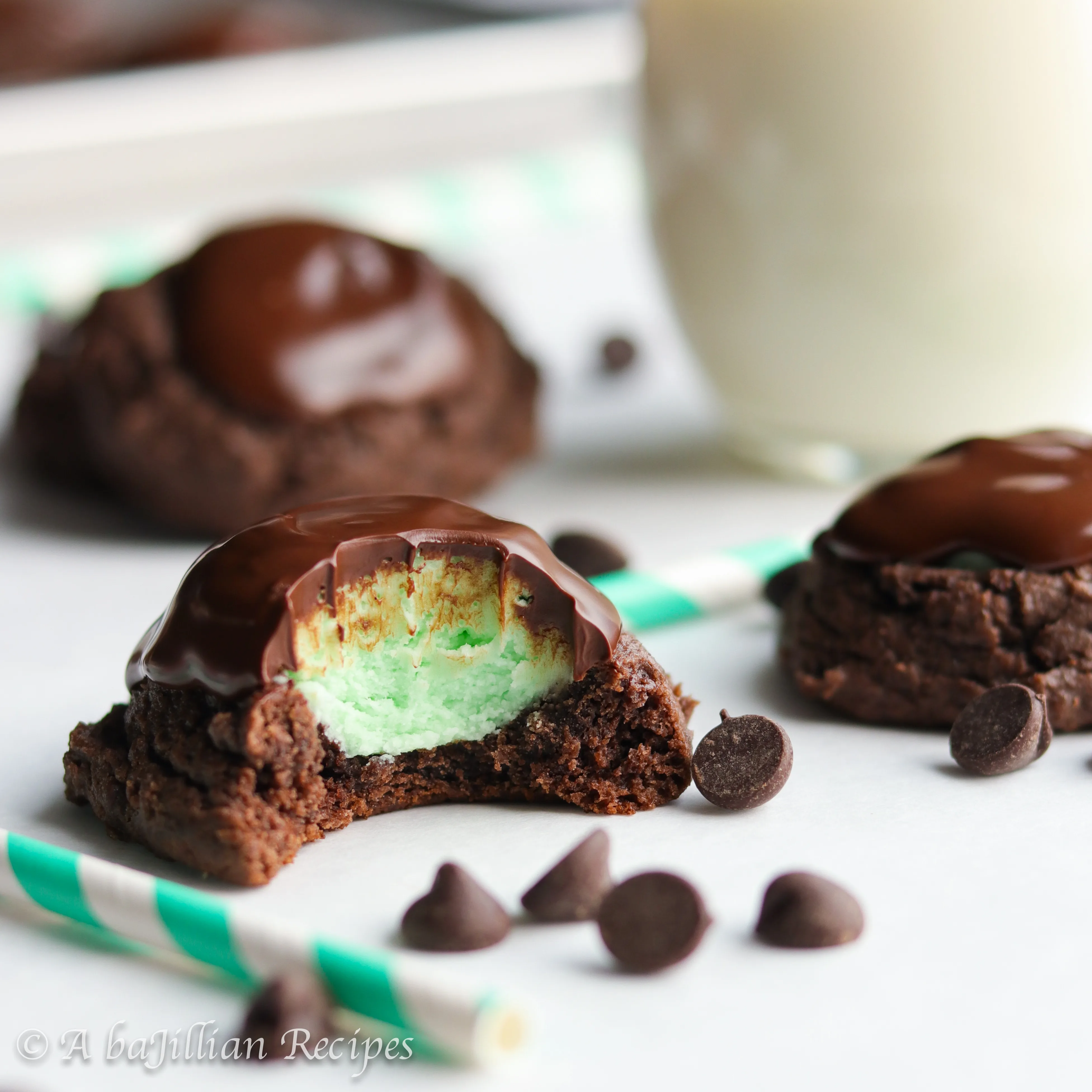Soft and chewy chocolate cookies filled with creamy mint buttercream and enrobed in dark chocolate!