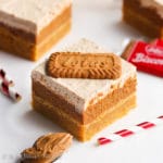 A soft and fudgy Biscoff blondie topped with Biscoff truffle filling and slathered in the most deliciously ooey gooey Biscoff marshmallow frosting!