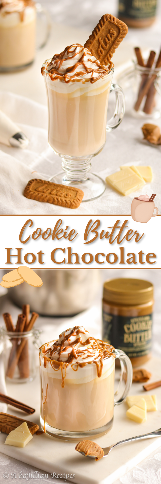 Cookie Butter Hot Chocolate - A baJillian Recipes