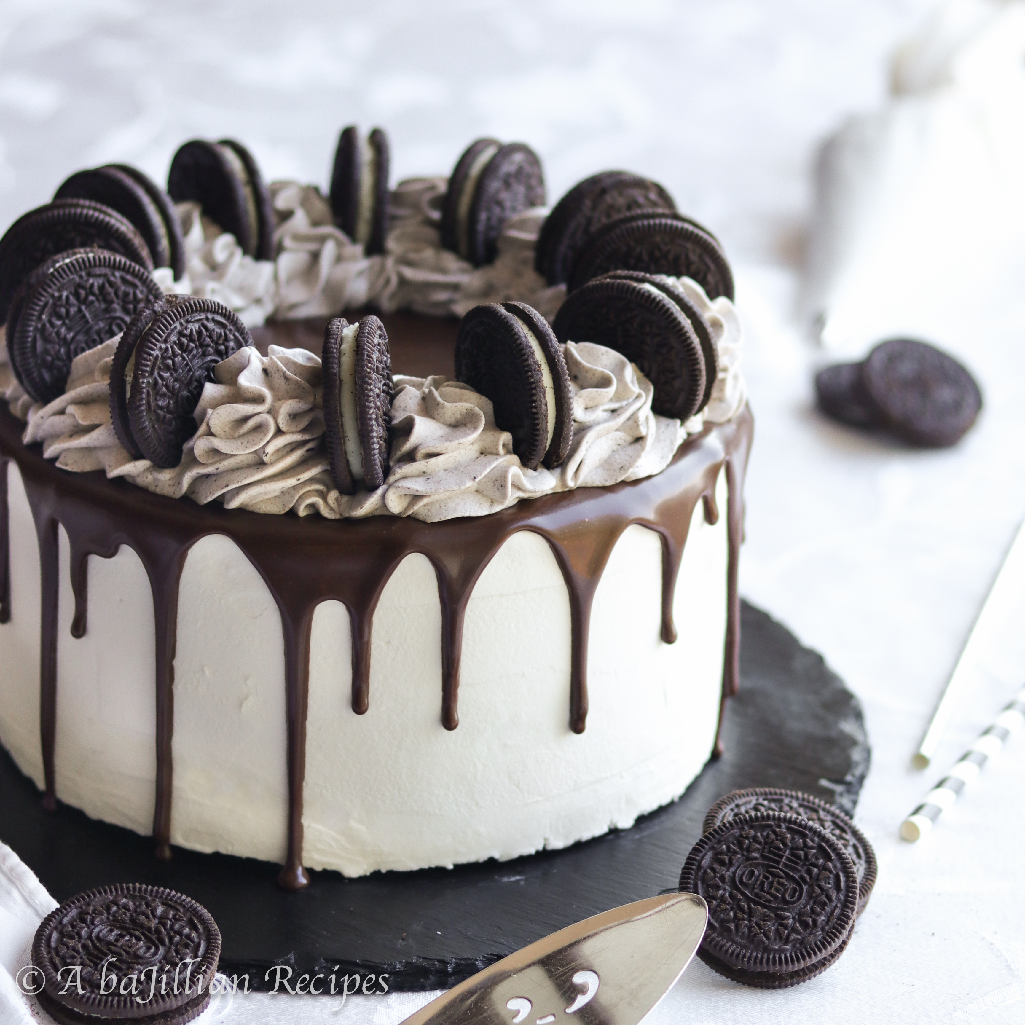 Homemade Oreo Ice Cream Cake