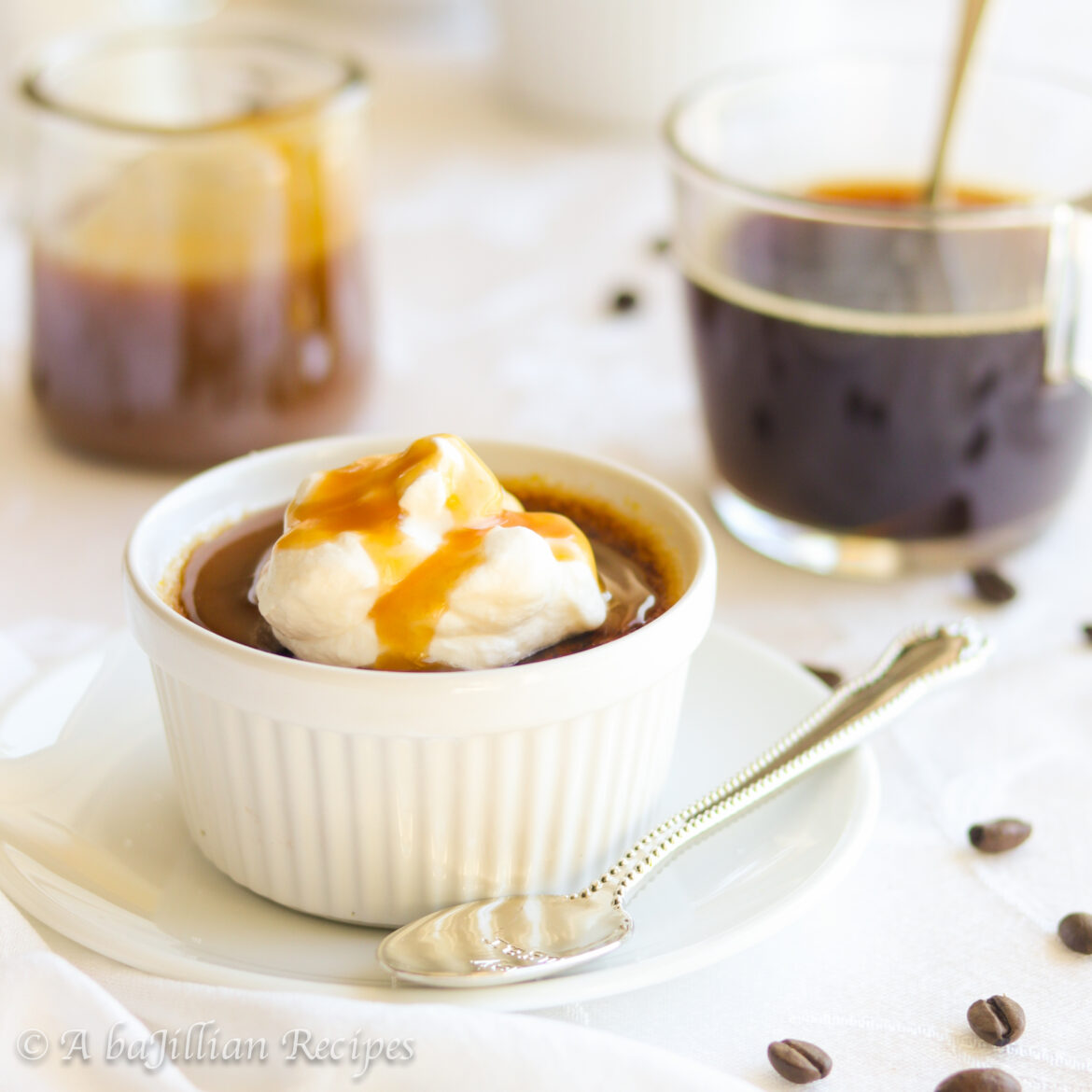Luxuriously smooth and silky crème brûlée infused with rich toffee sauce and the toasty warmth of espresso!
