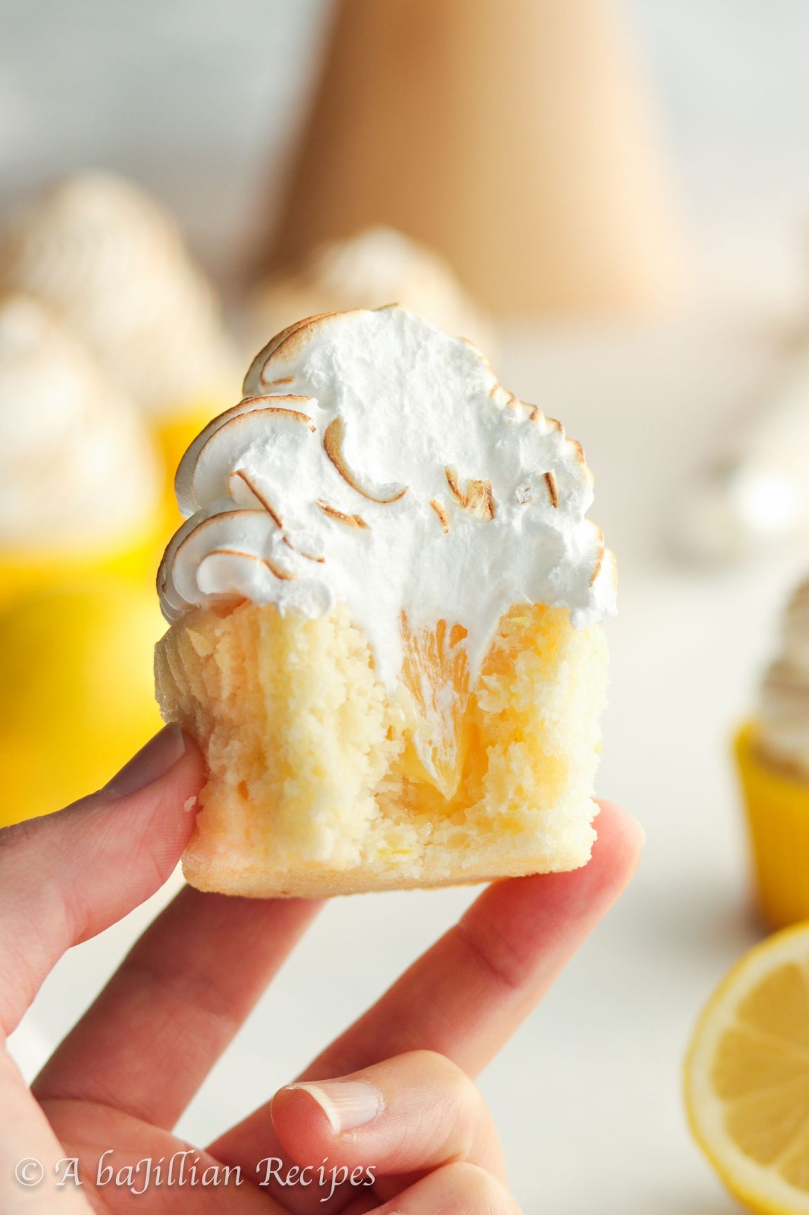 Lemon Meringue Cupcakes - A baJillian Recipes