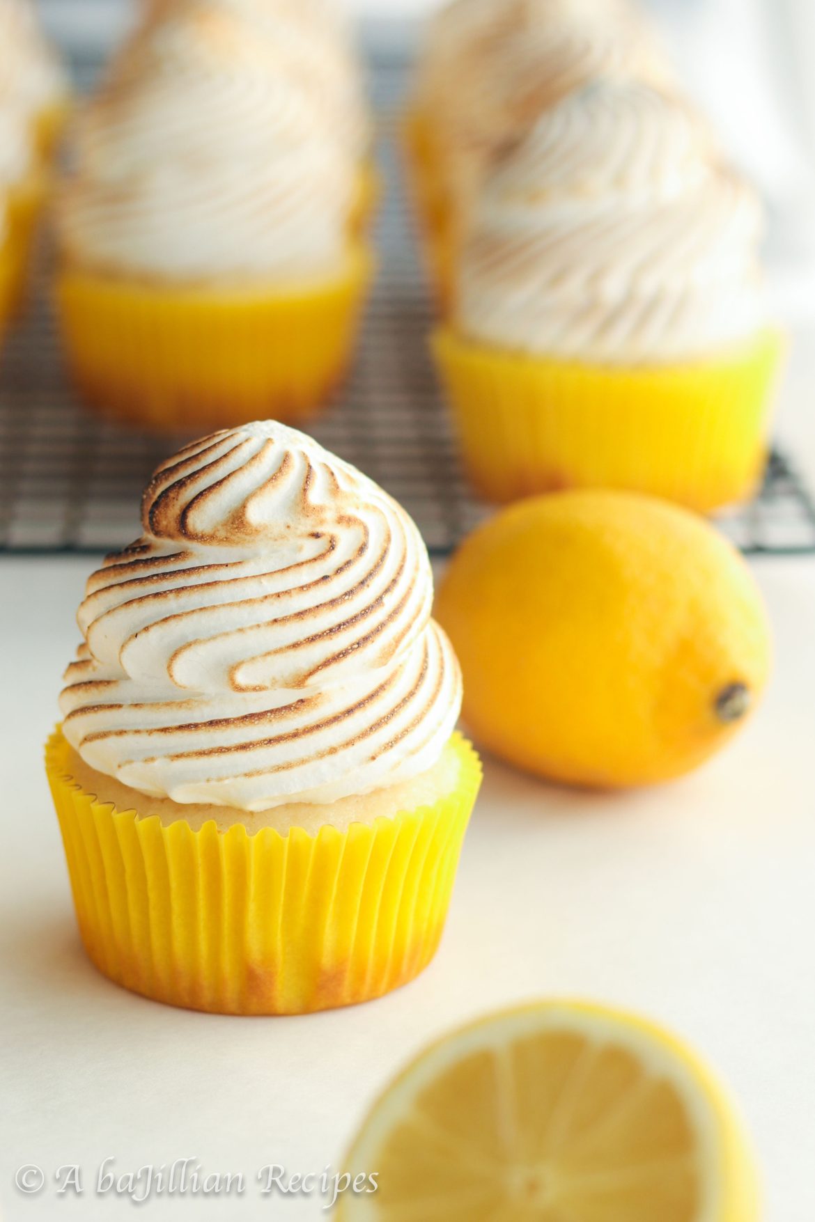 Lemon Meringue Cupcakes - A baJillian Recipes