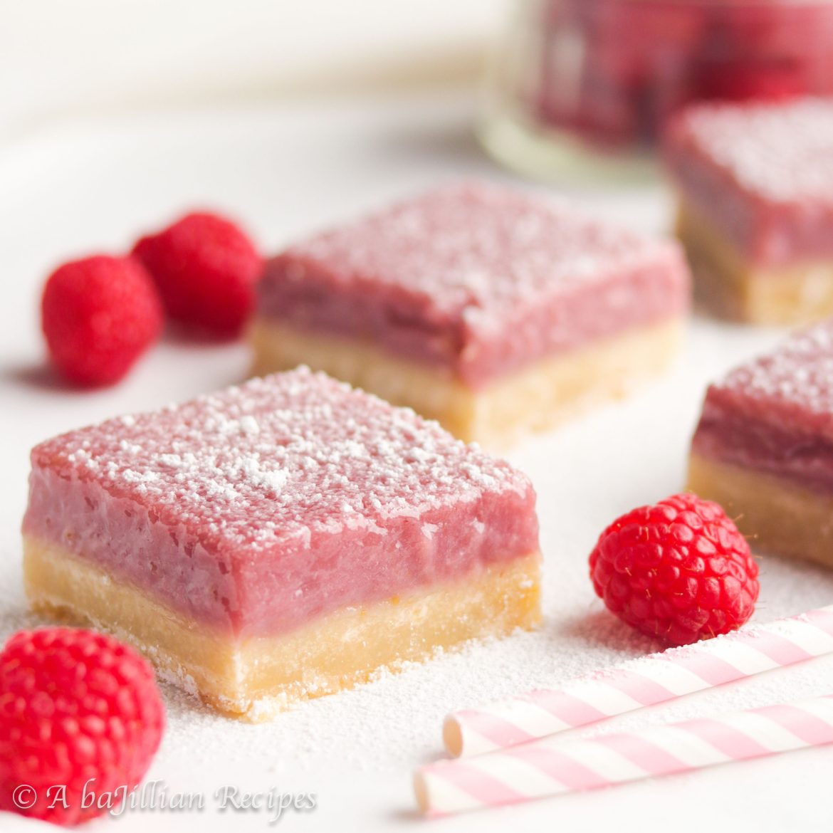 Lusciously smooth and creamy raspberry filling baked on top of a thick and buttery shortbread crust. These Raspberry Bars are simply irresistible!