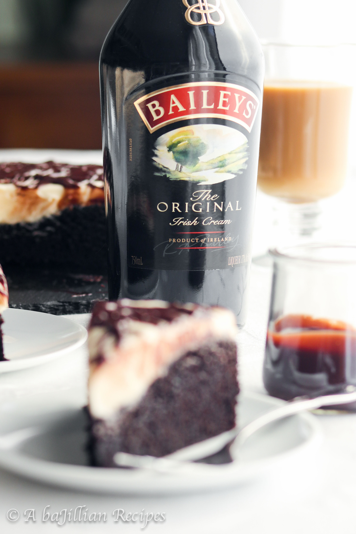 Moist and exceptionally chocolatey, this Chocolate Irish Cream Cake is infused with Irish Cream, slathered in a generous helping of Irish Cream cream cheese frosting, and drizzled in silky chocolate ganache! &nbsp;