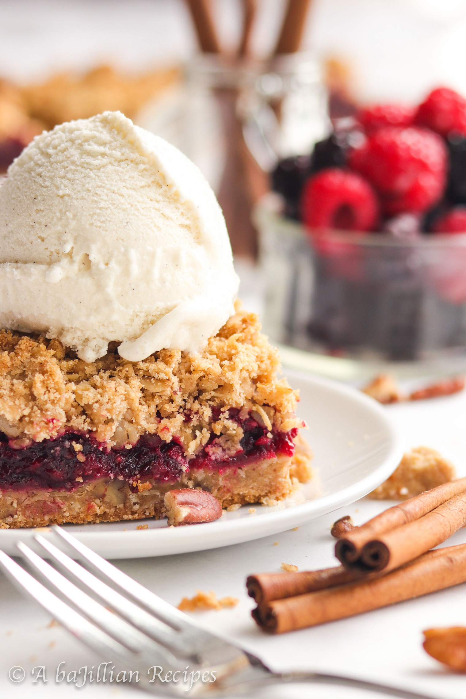 Razzleberry Rhubarb Bars | A baJillian Recipes - A baJillian Recipes